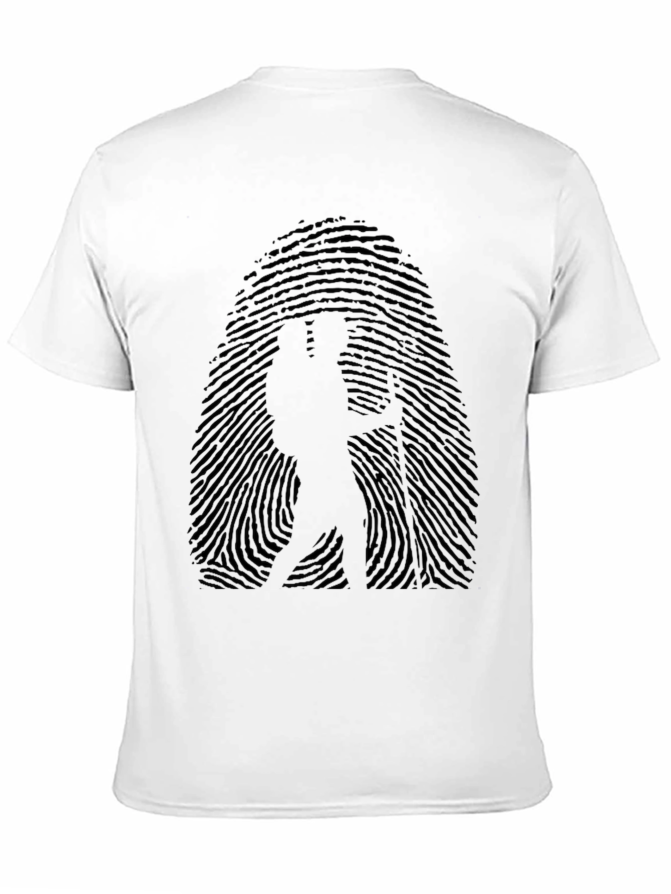 Hiker Fingerprint T-Shirt - Adventure Awaits
