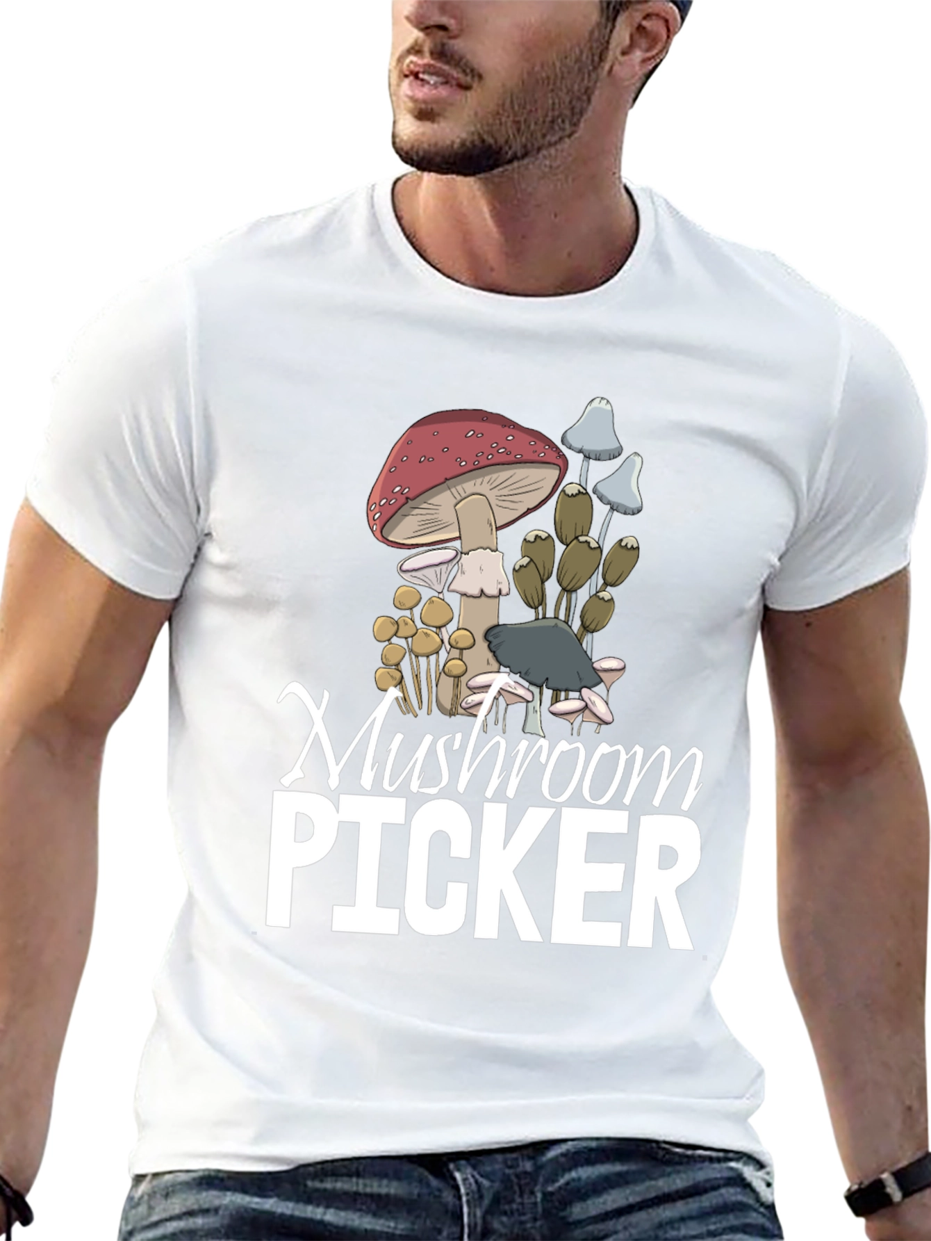 Mushroom Picker Graphic T-Shirt