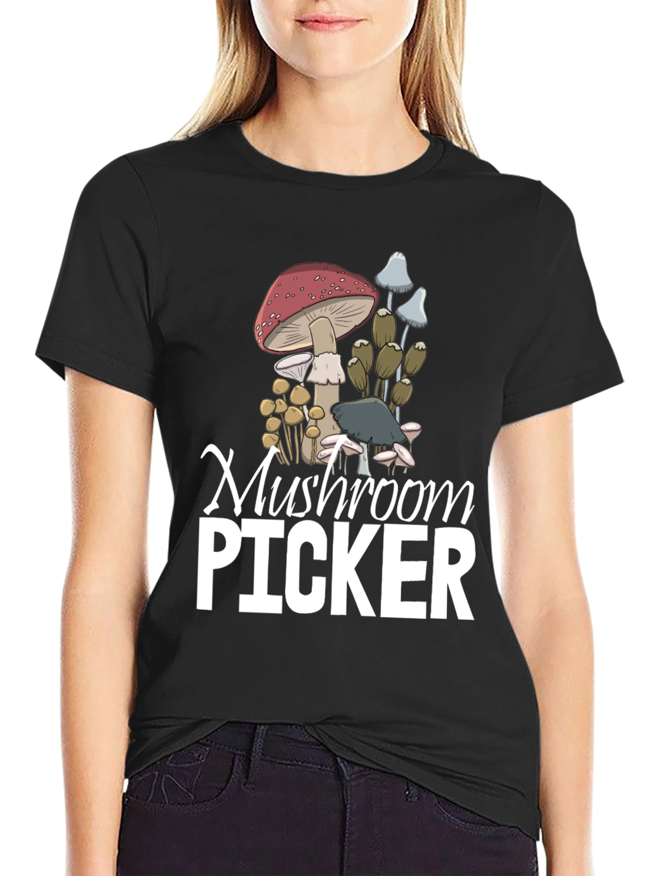 Mushroom Picker Graphic T-Shirt