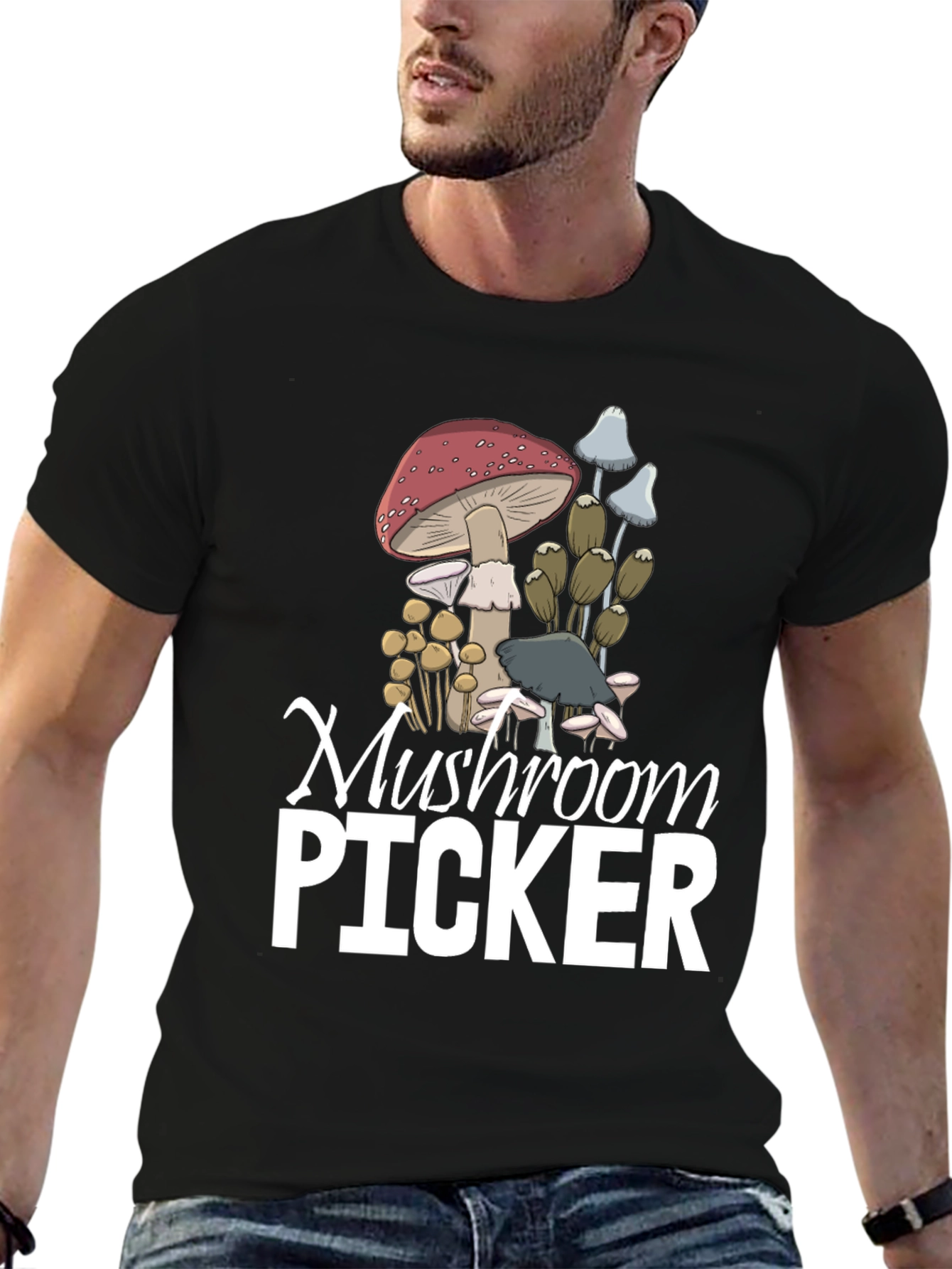 Mushroom Picker Graphic T-Shirt