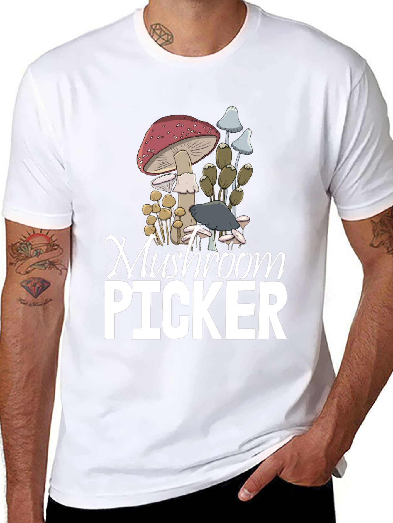 Mushroom Picker Graphic T-Shirt