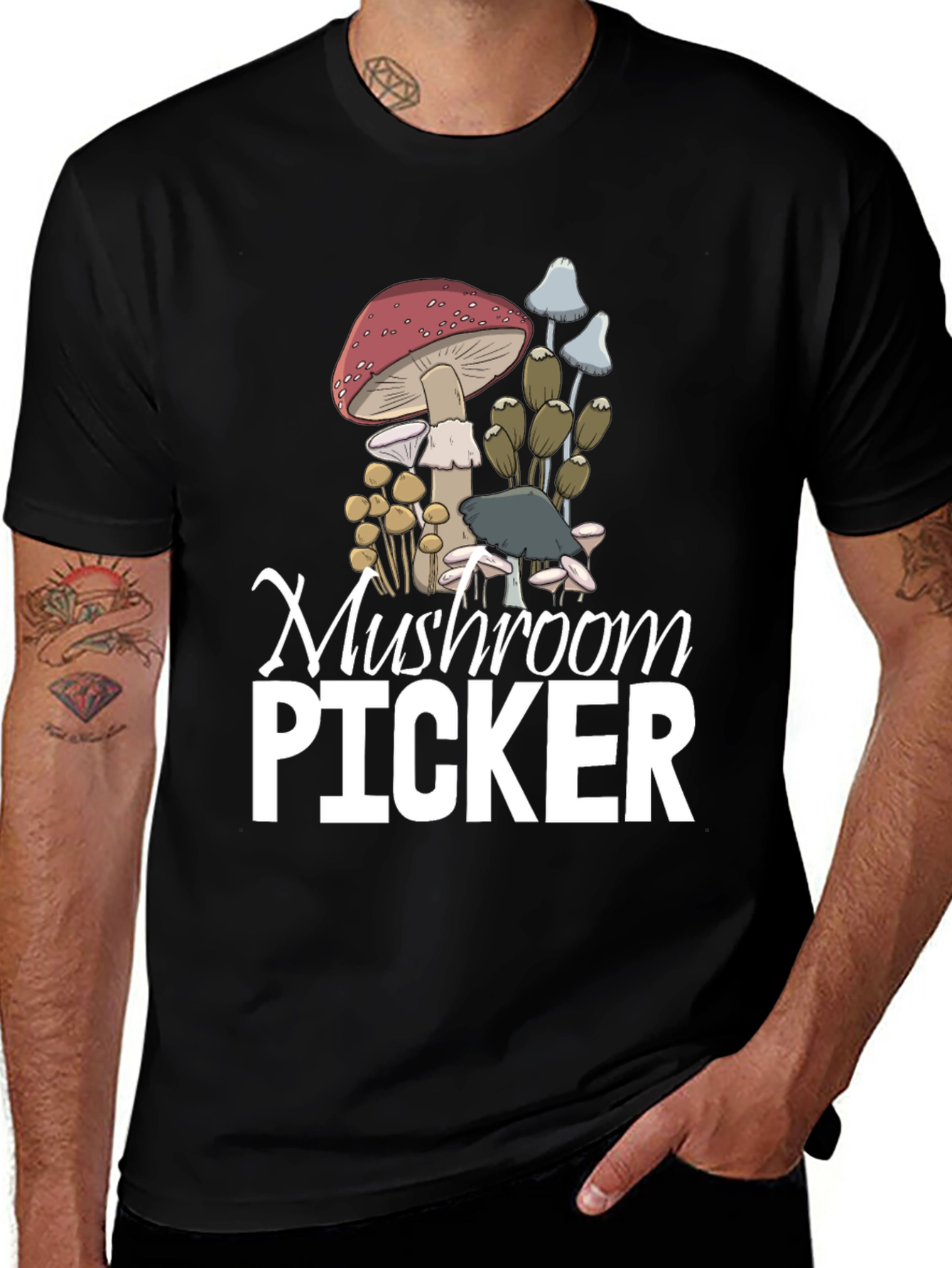 Mushroom Picker Graphic T-Shirt
