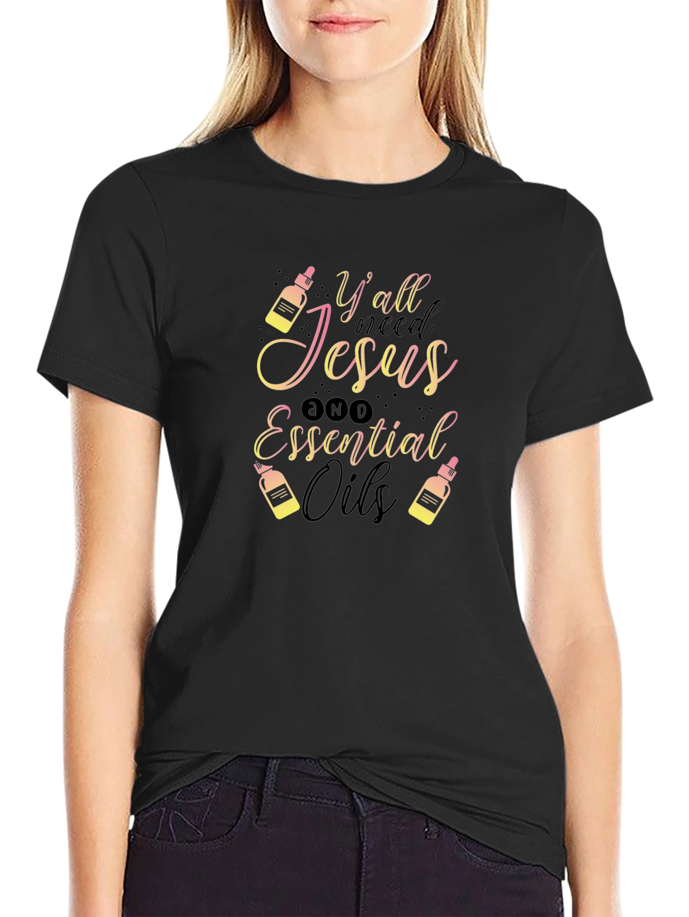 Jesus & Essential Oils Graphic Tee