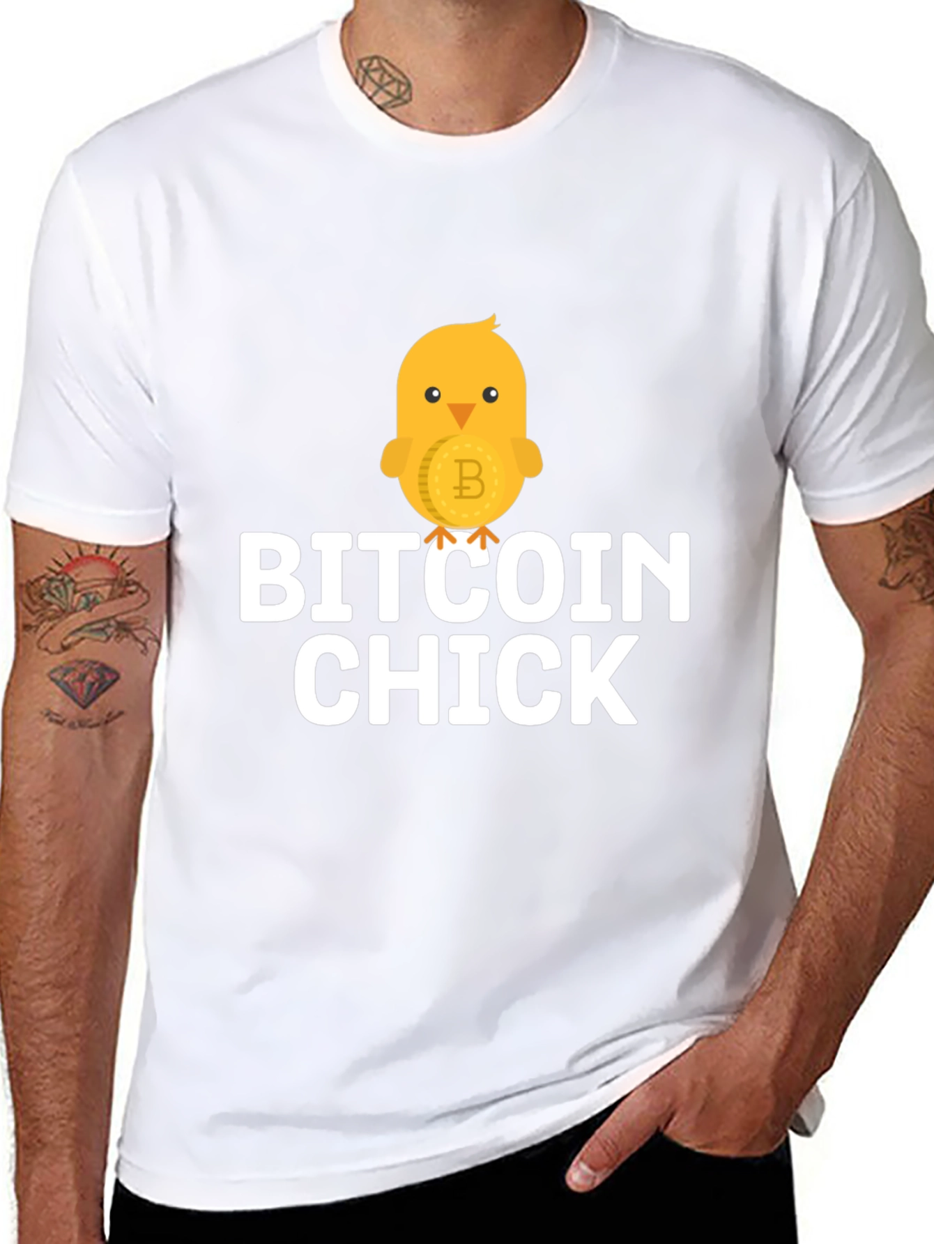 Bitcoin Chick Black T-Shirt