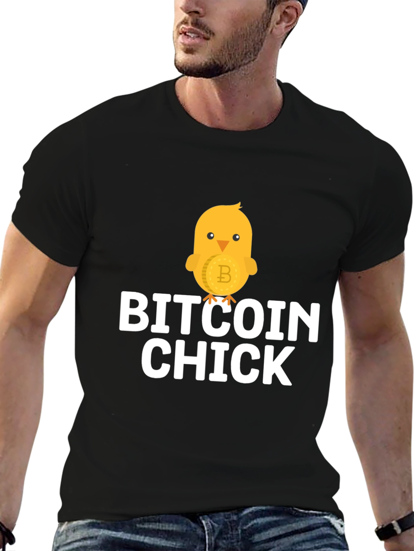 Bitcoin Chick Black T-Shirt