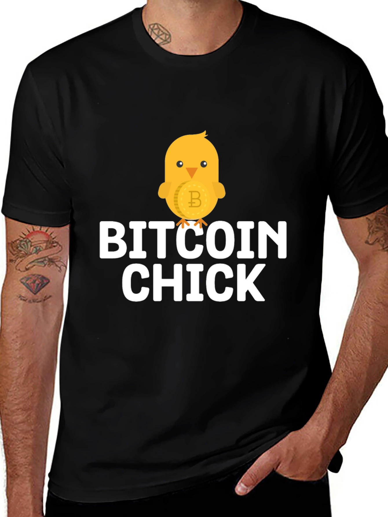 Bitcoin Chick Black T-Shirt