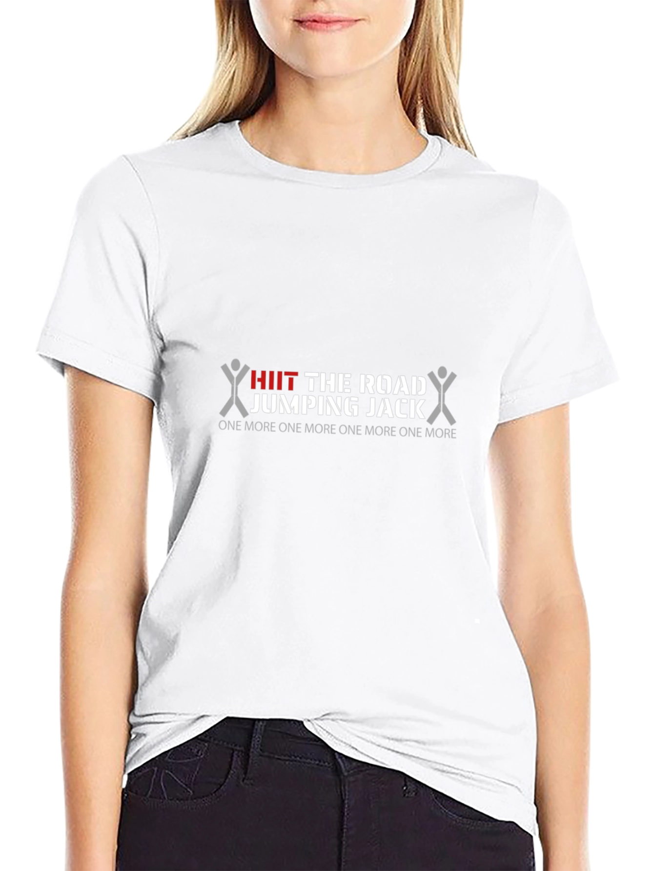 HIIT the Road Jumping Jack Black T-Shirt