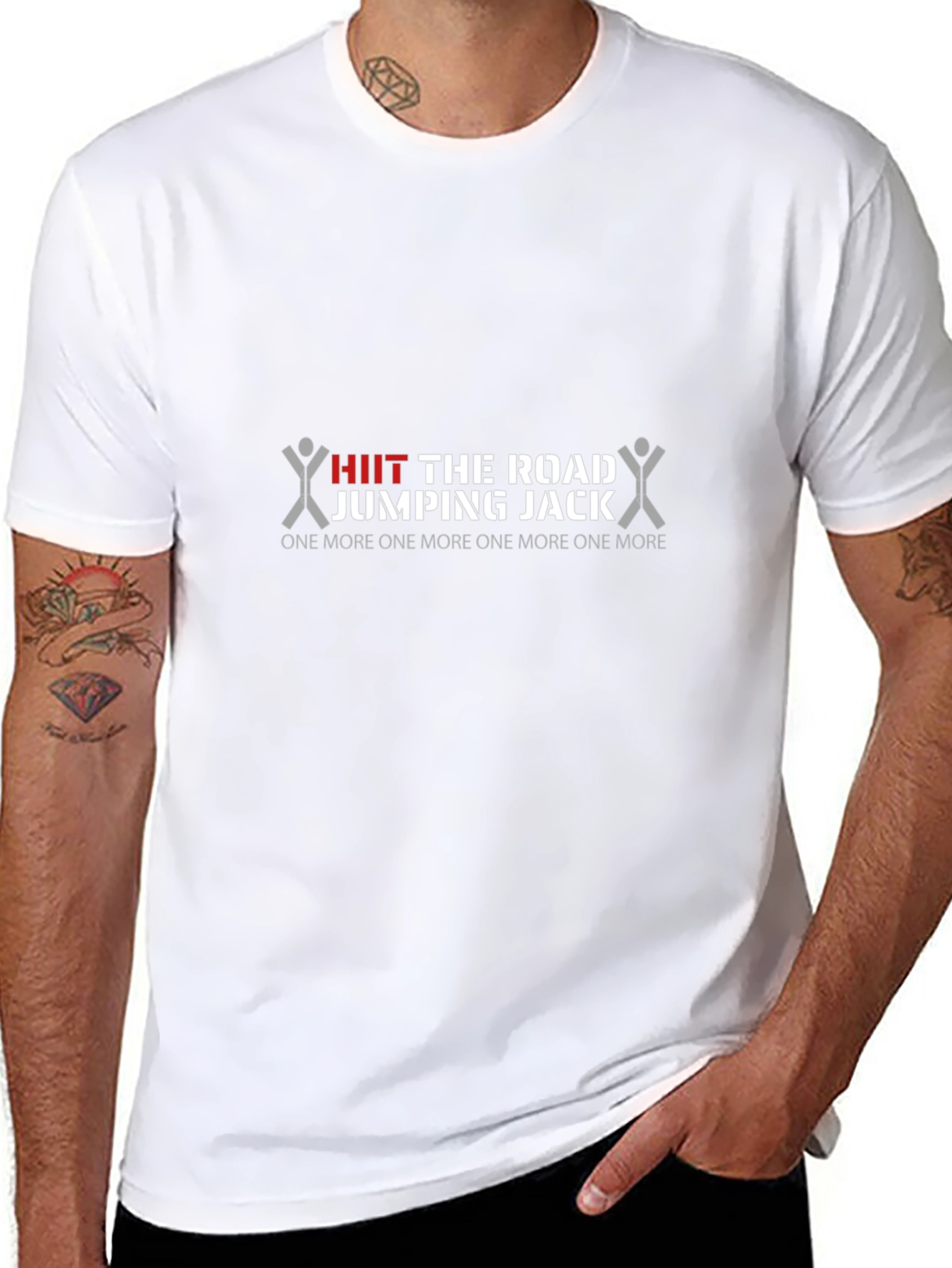HIIT the Road Jumping Jack Black T-Shirt