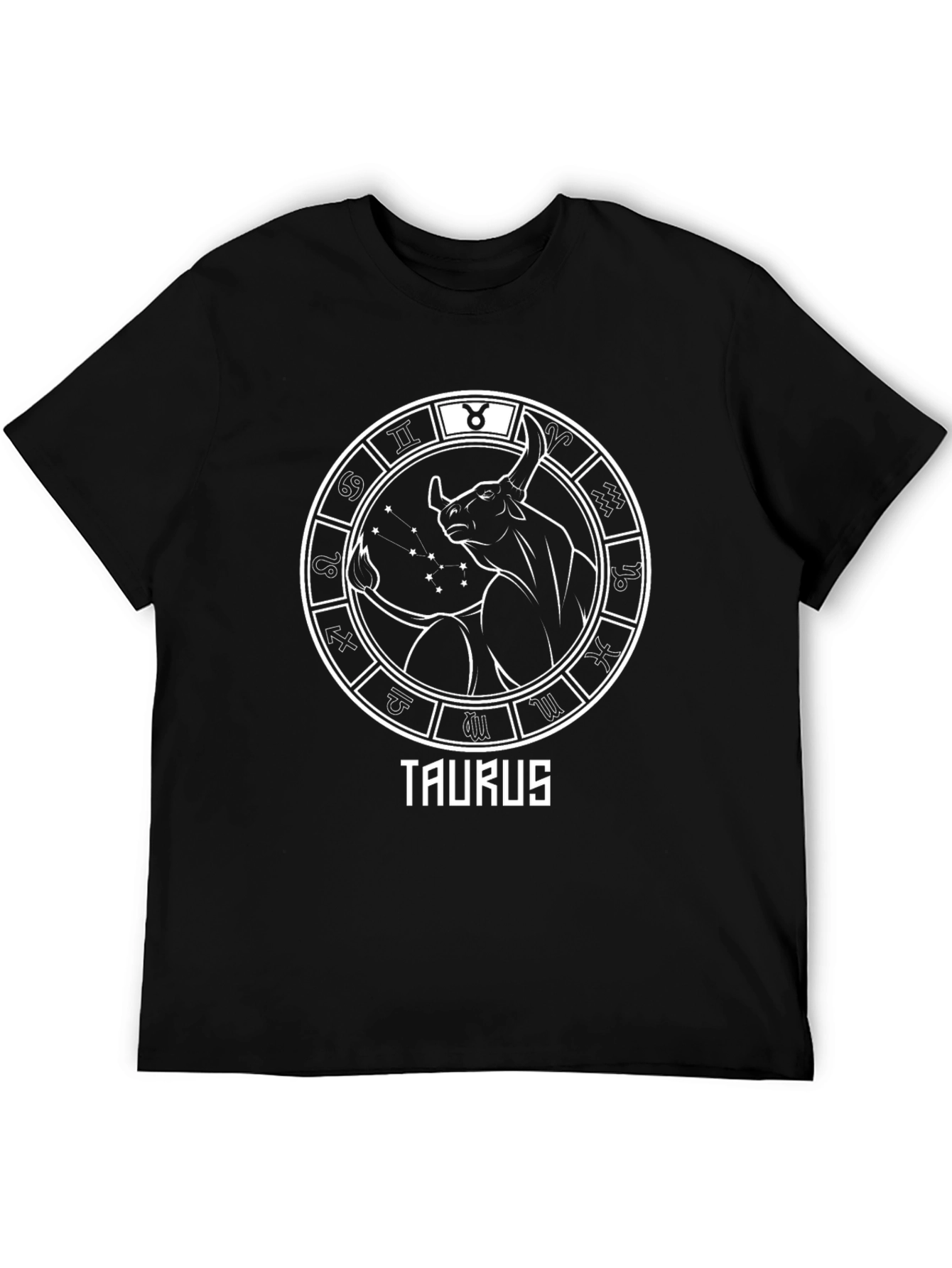 Taurus Zodiac Black T-Shirt