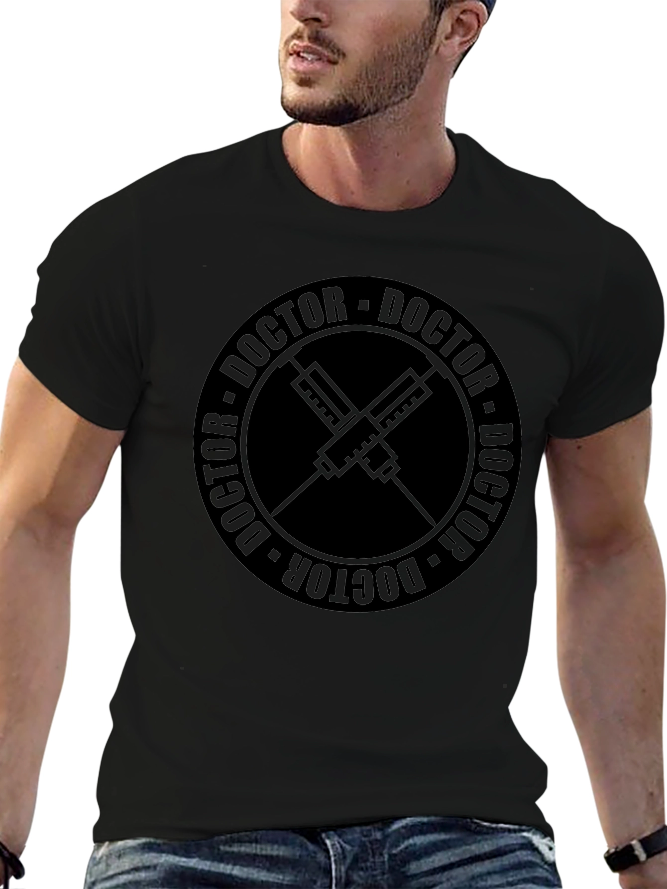 Doctor Syringe Graphic T-Shirt - Medical Profession Tee