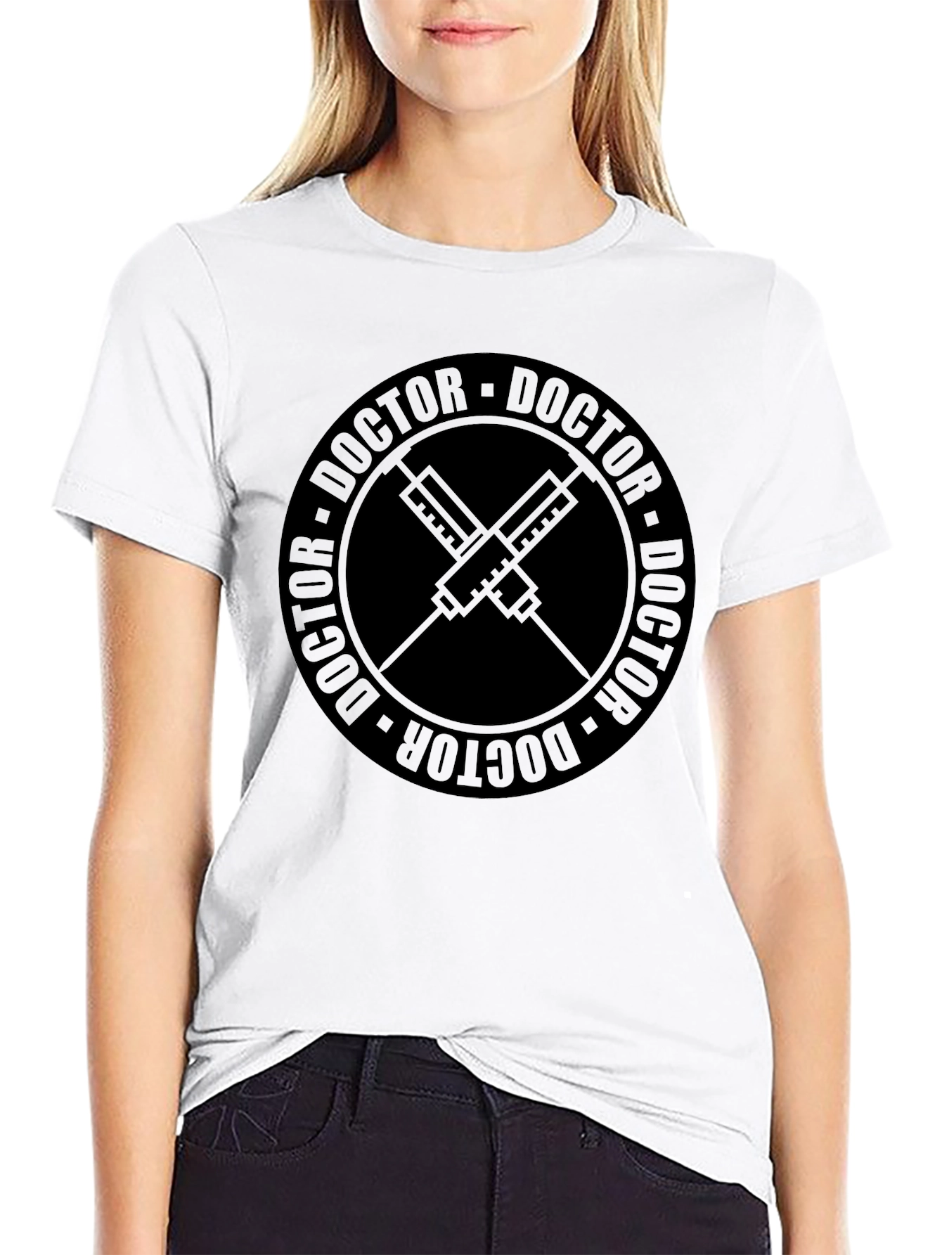 Doctor Syringe Graphic T-Shirt - Medical Profession Tee
