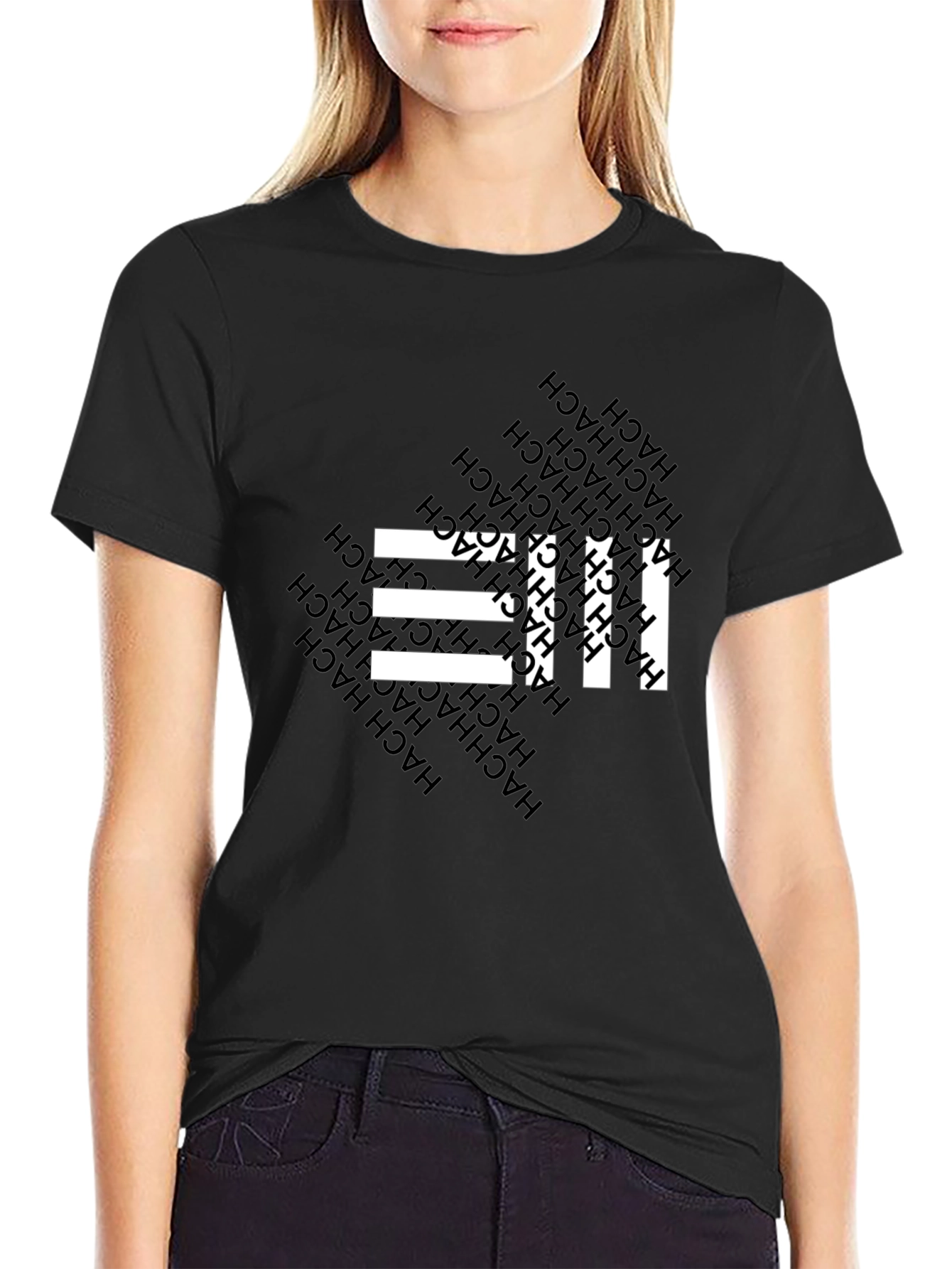 Modern Graphic Tee - Black