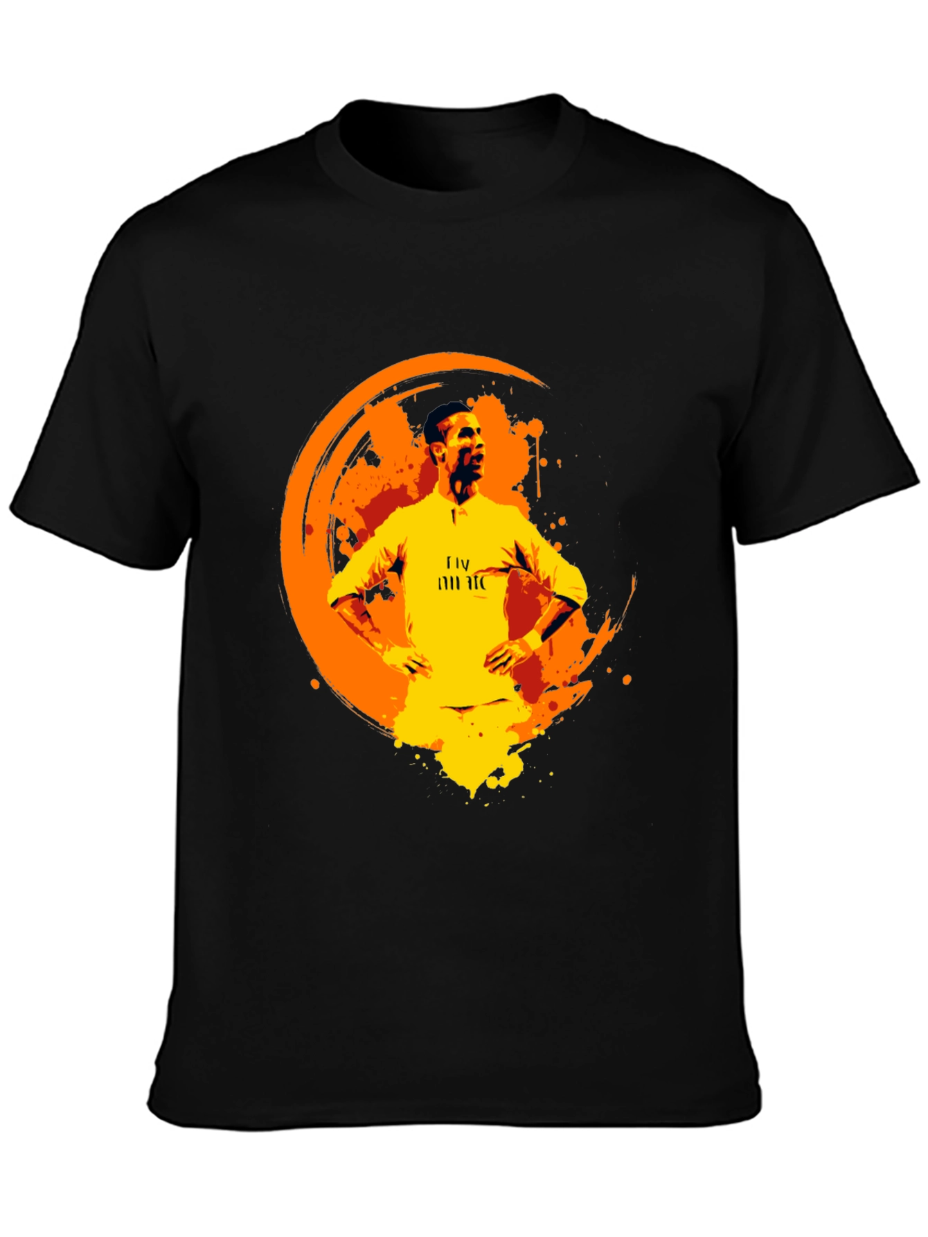 Cristiano Ronaldo Graphic Print Black T-Shirt