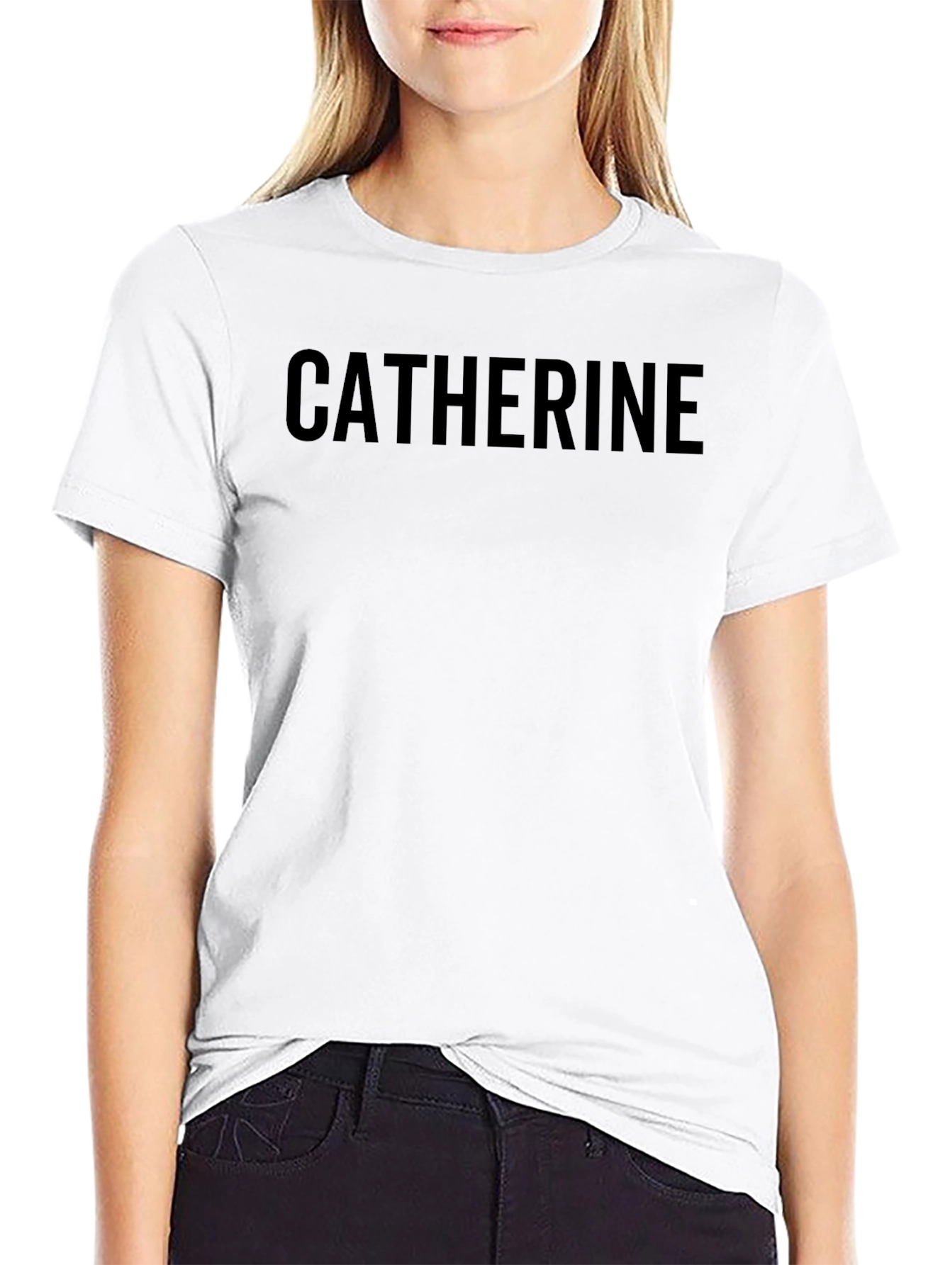 Personalized Catherine Black T-Shirt