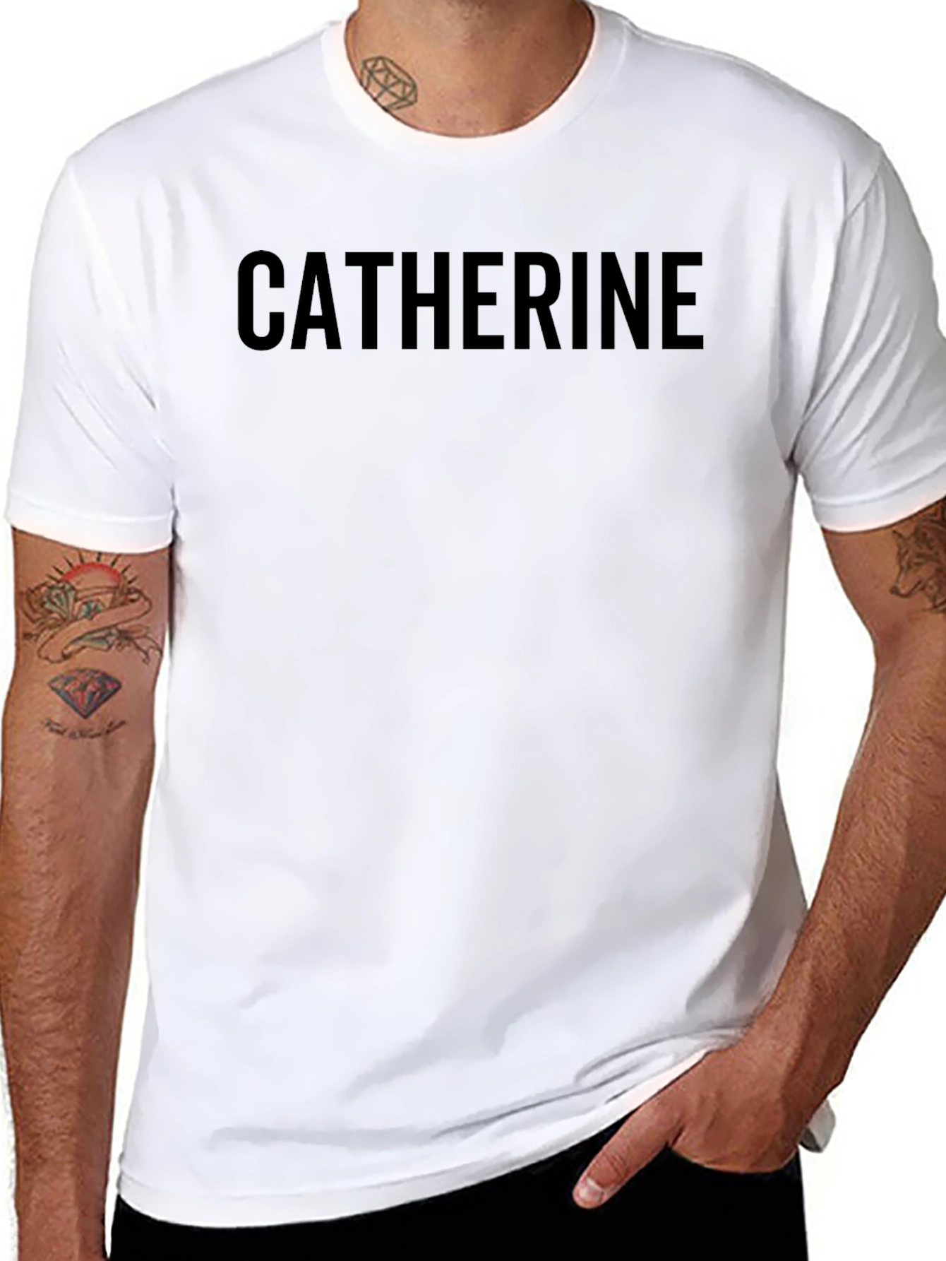 Personalized Catherine Black T-Shirt