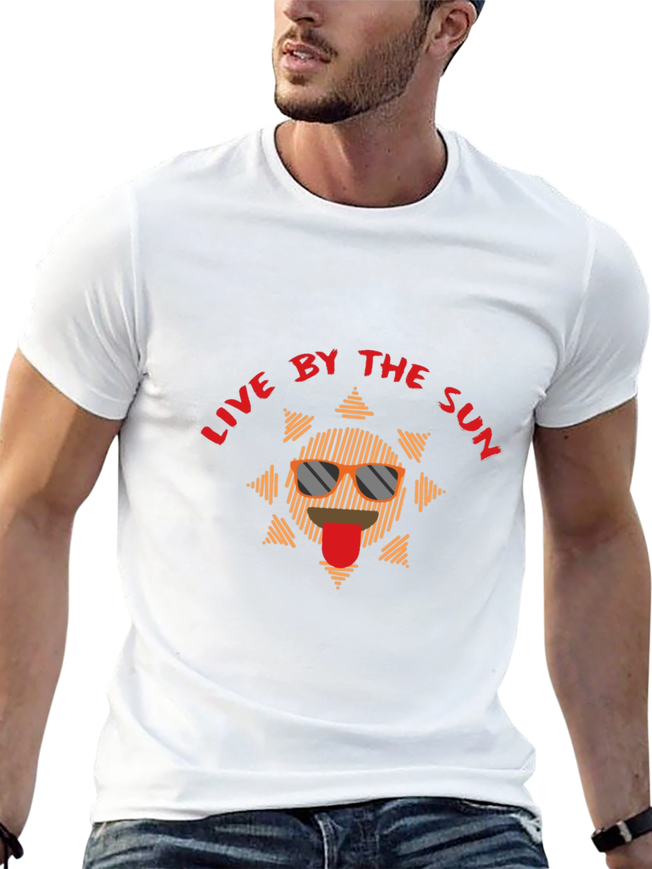 Live by the Sun Graphic Tee - Black