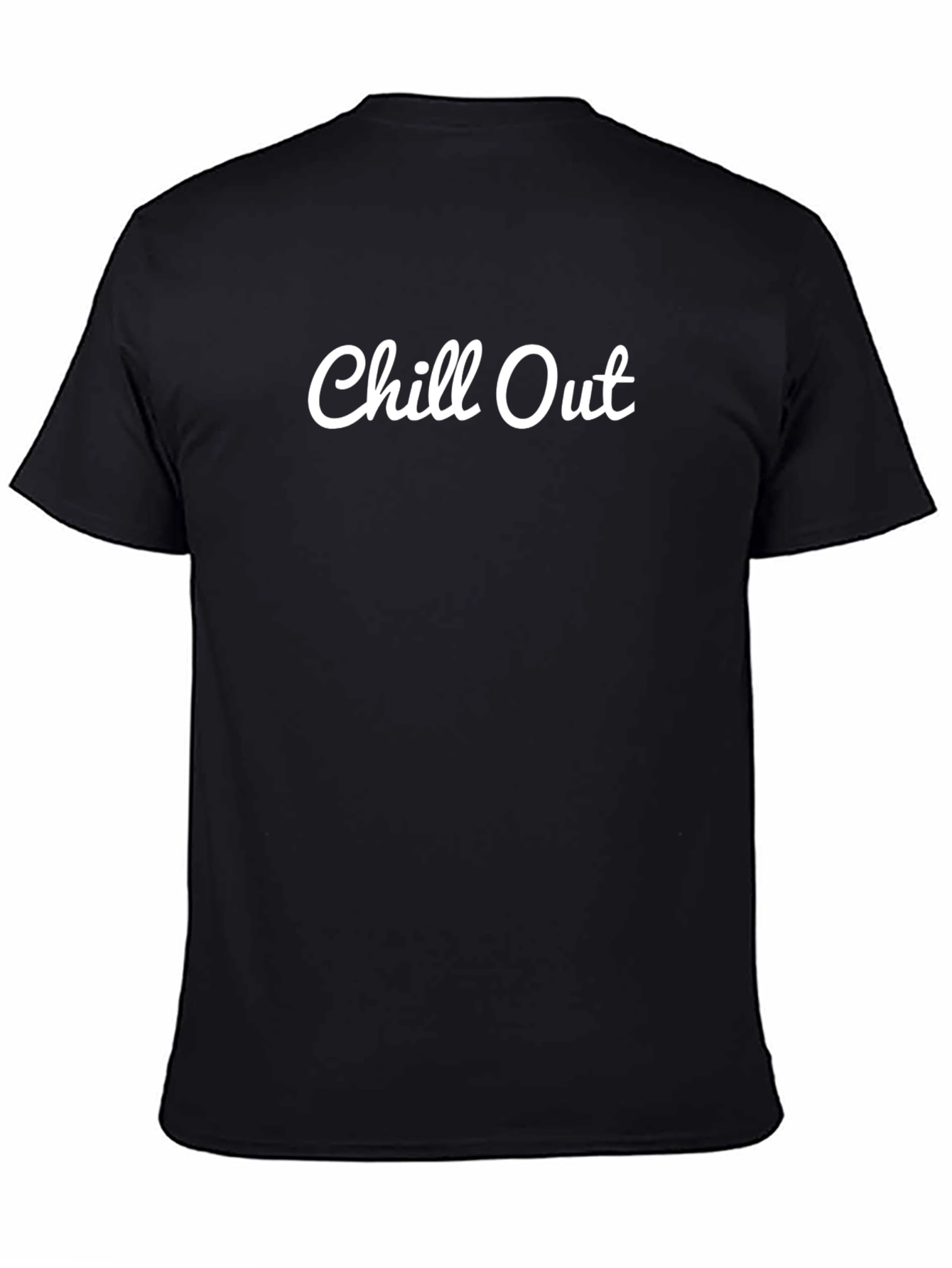 Chill Out Black T-Shirt | Casual Comfort