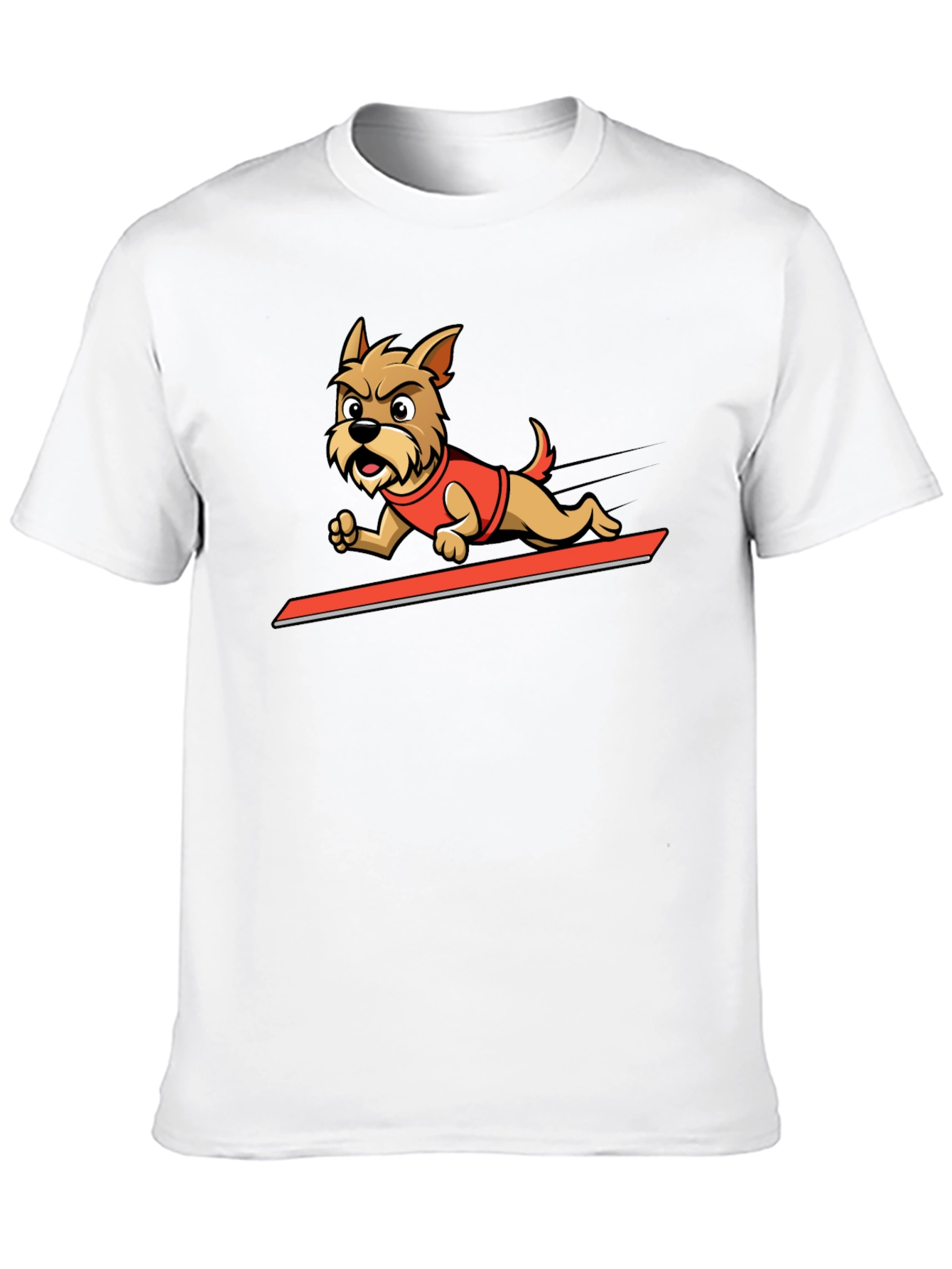 Dog Cartoon Graphic Tee - Cool Animal Design Shirt