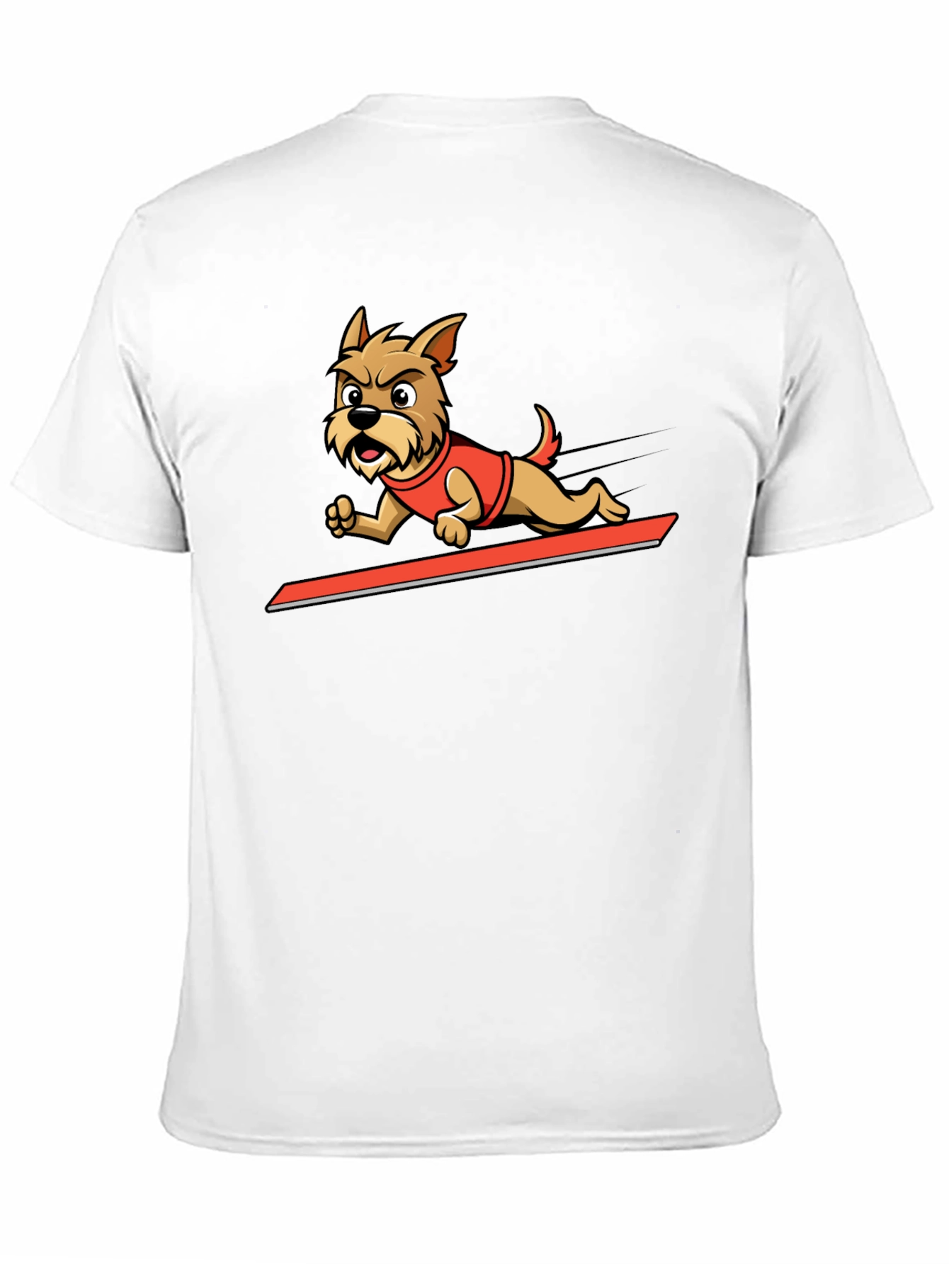 Dog Cartoon Graphic Tee - Cool Animal Design Shirt