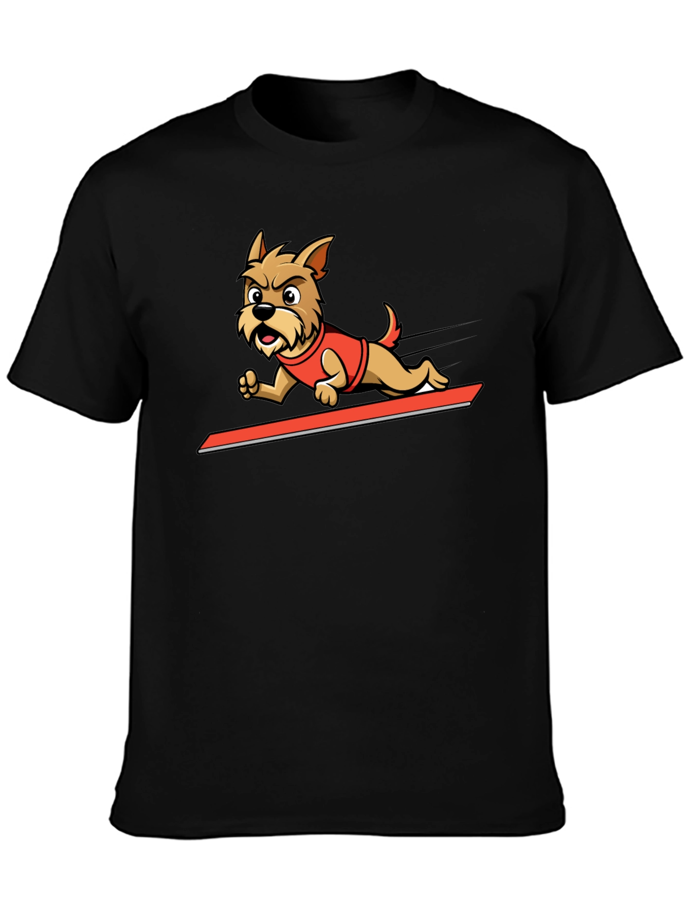 Dog Cartoon Graphic Tee - Cool Animal Design Shirt