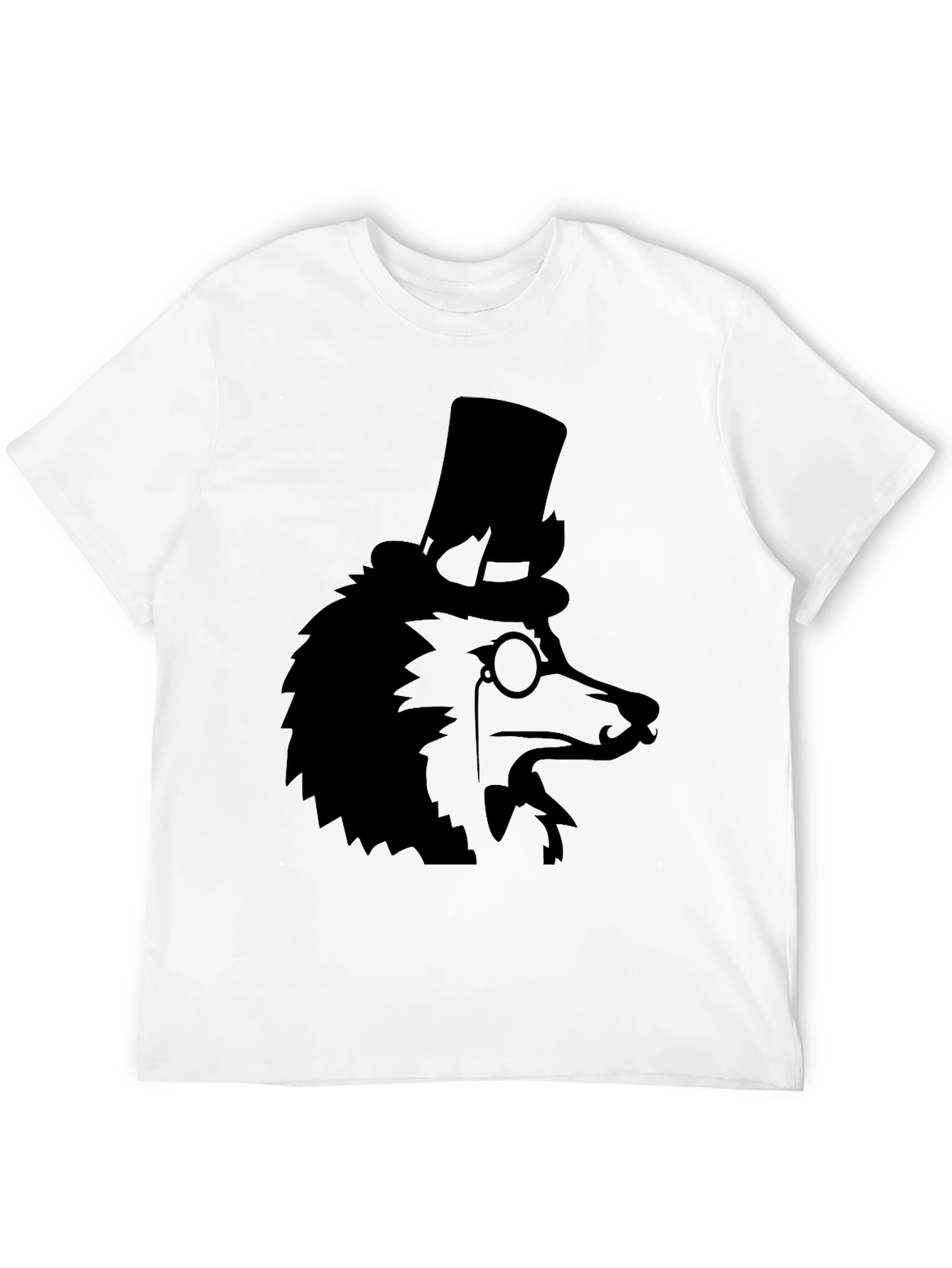 Dapper Dog Top Hat T-Shirt - Black