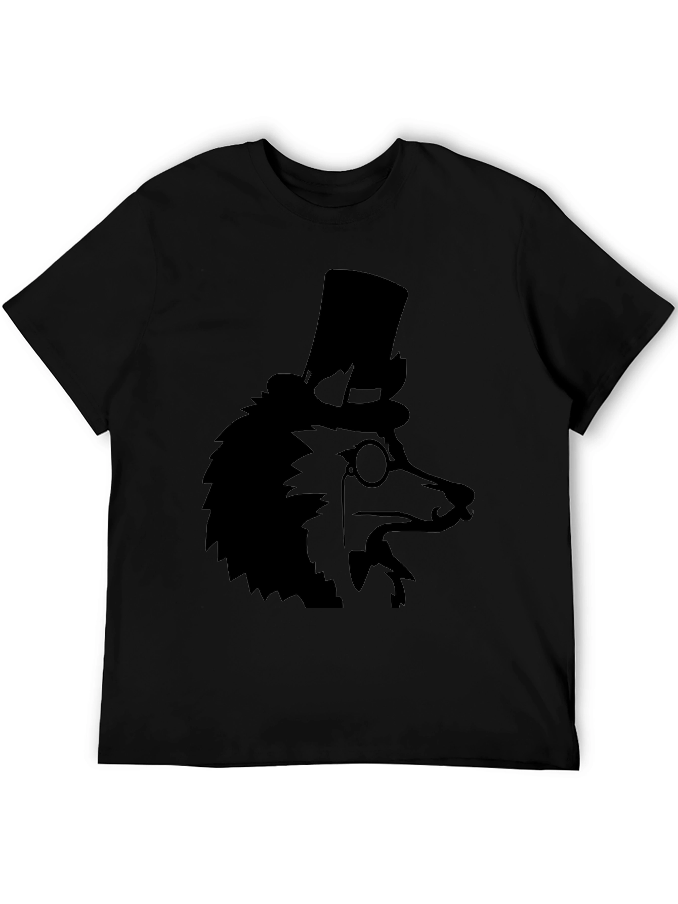 Dapper Dog Top Hat T-Shirt - Black
