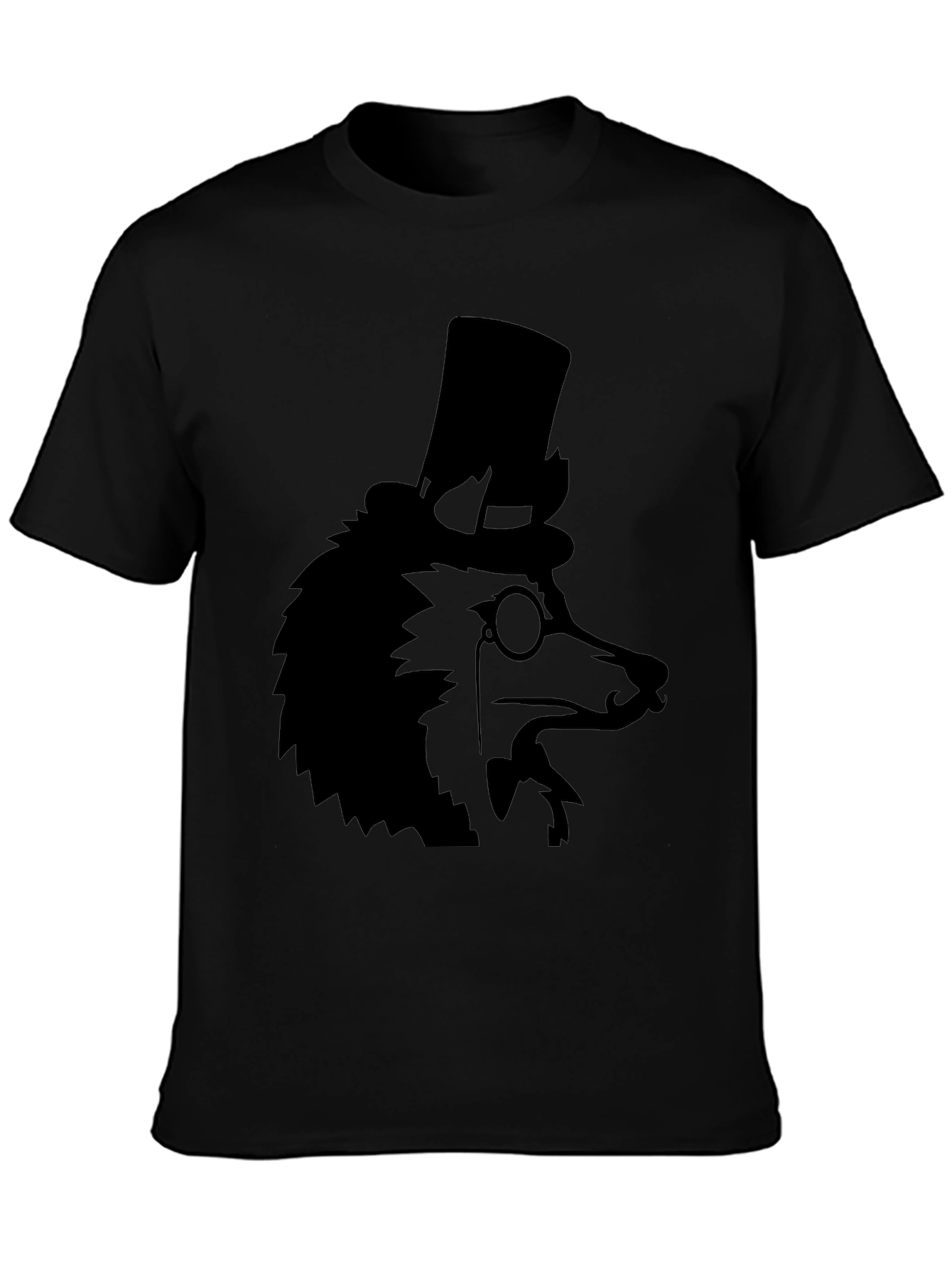 Dapper Dog Top Hat T-Shirt - Black
