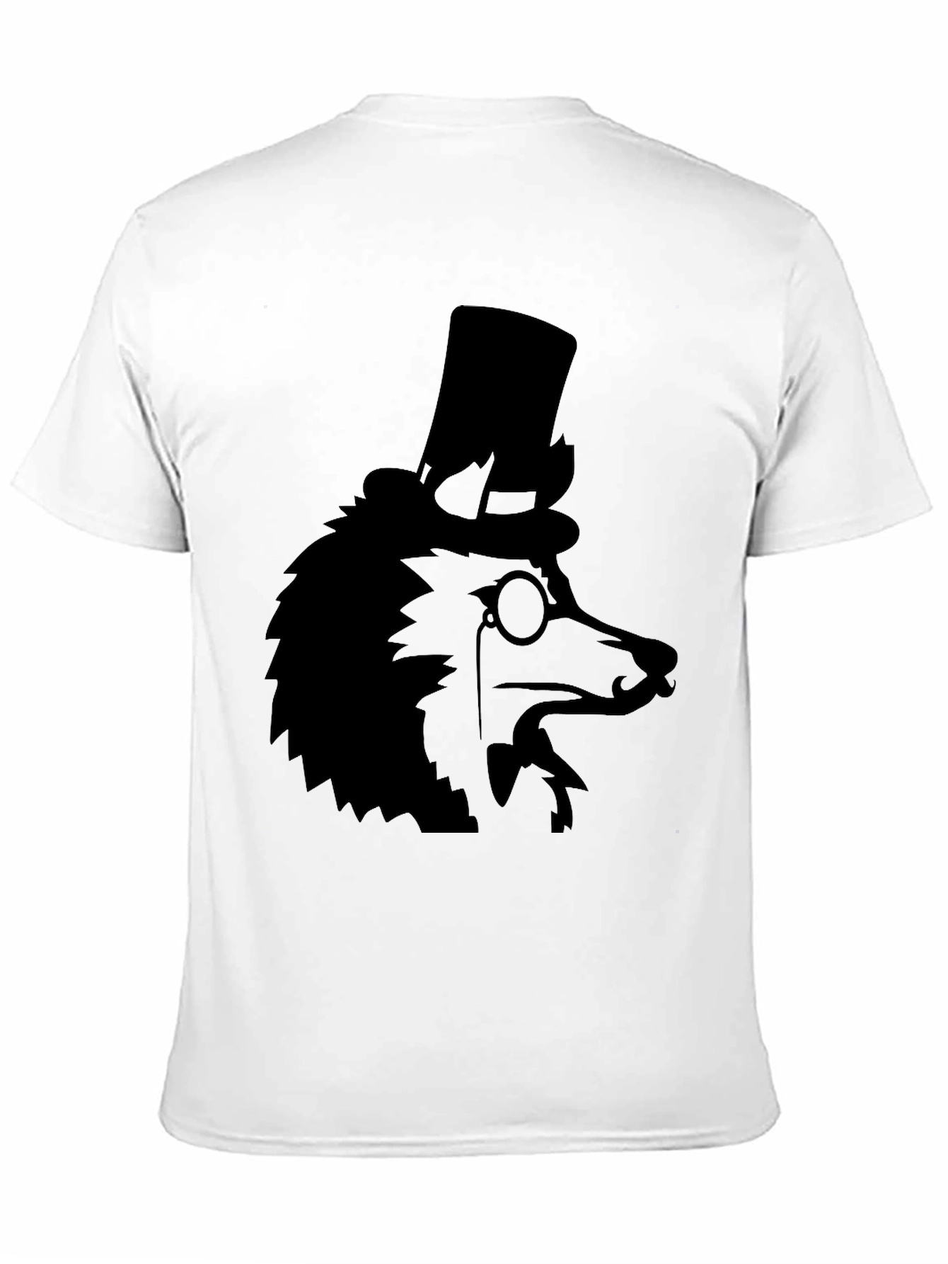 Dapper Dog Top Hat T-Shirt - Black