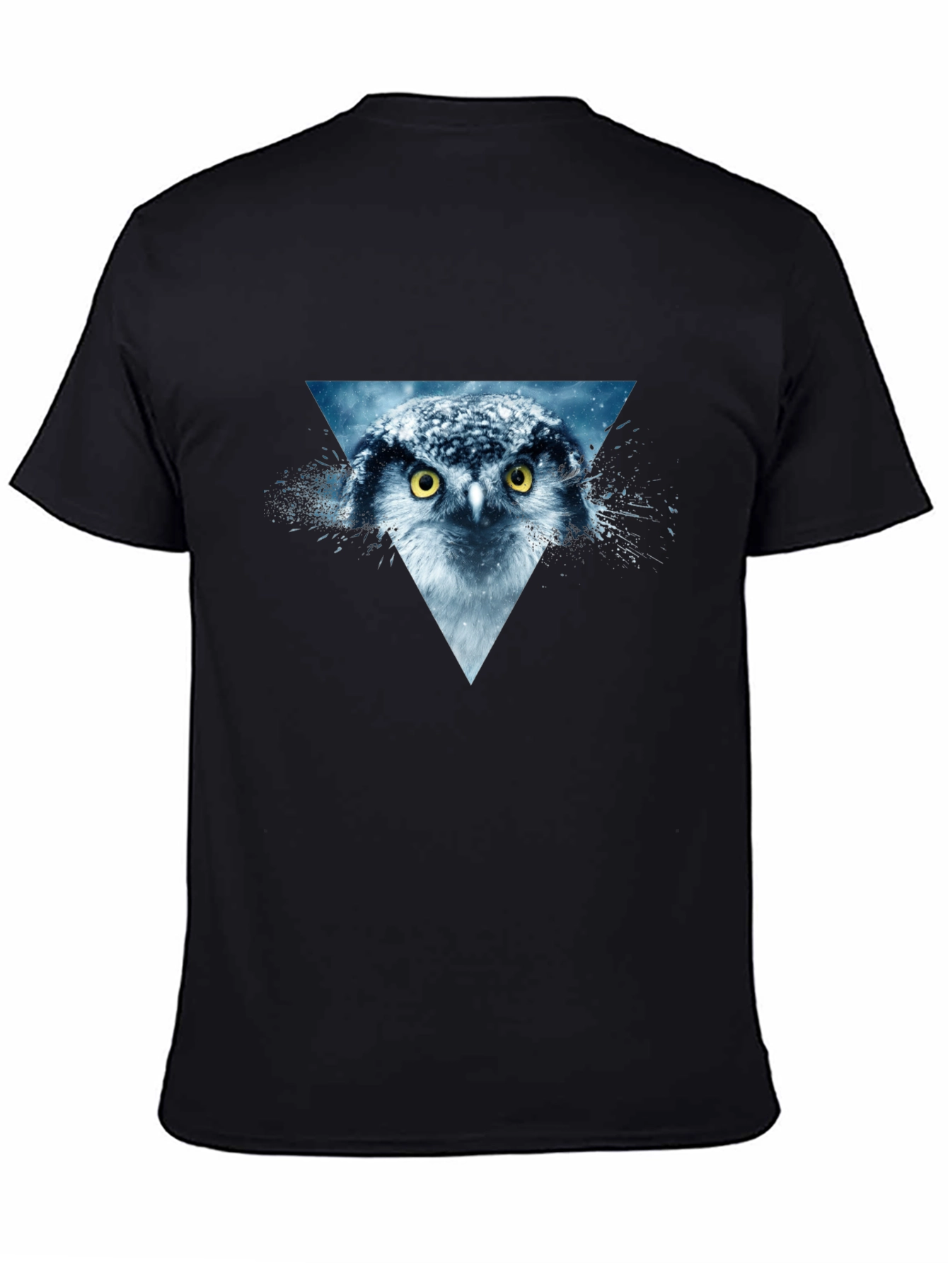 Owl Graphic T-Shirt - Black