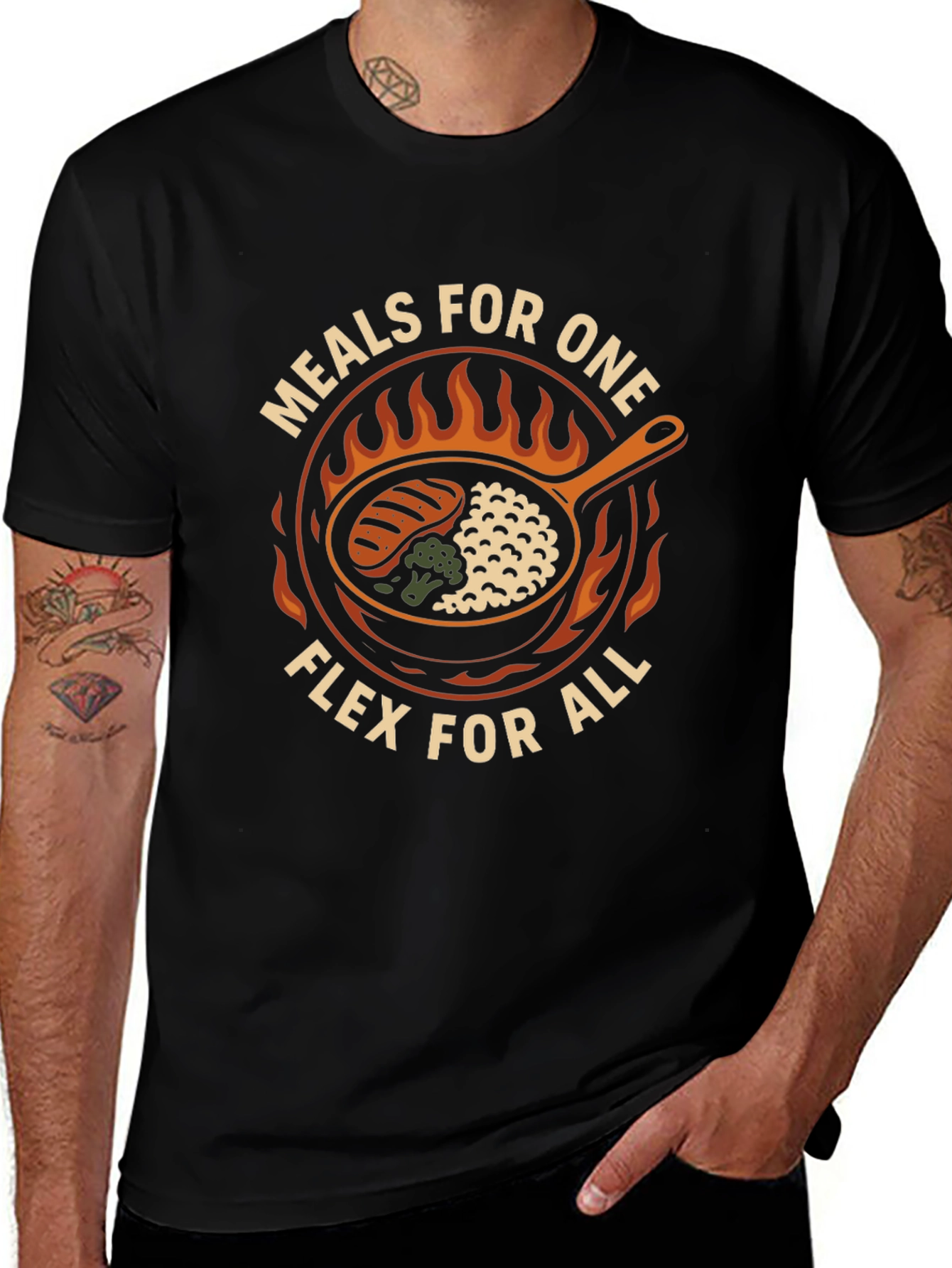 Meals For One Flex For All T-Shirt