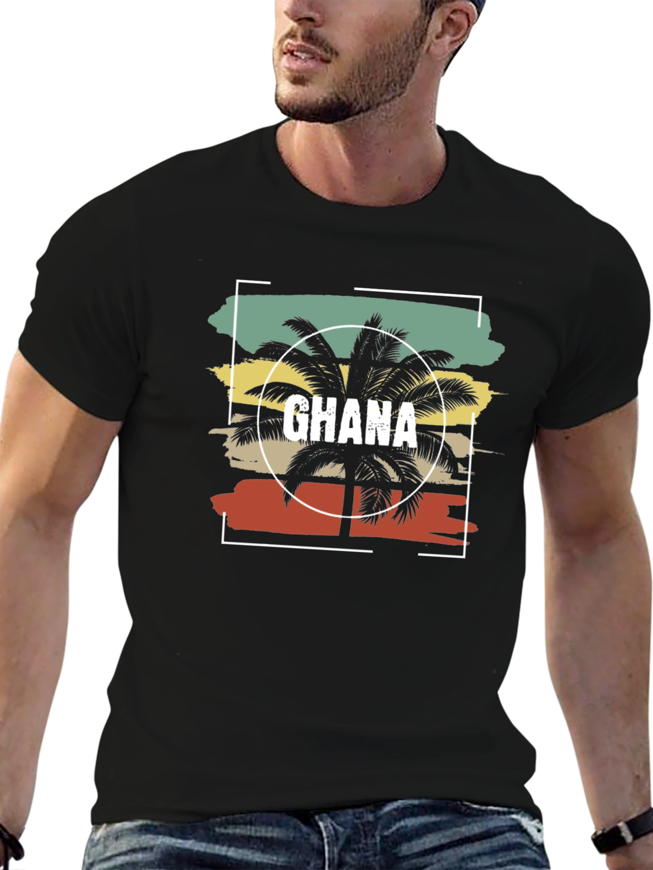 Ghana Palm Tee - Black