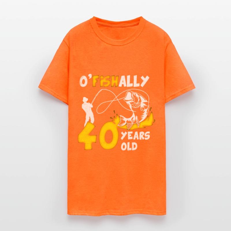 40th Birthday Fishing 1973 Vintage Fisherman Angle