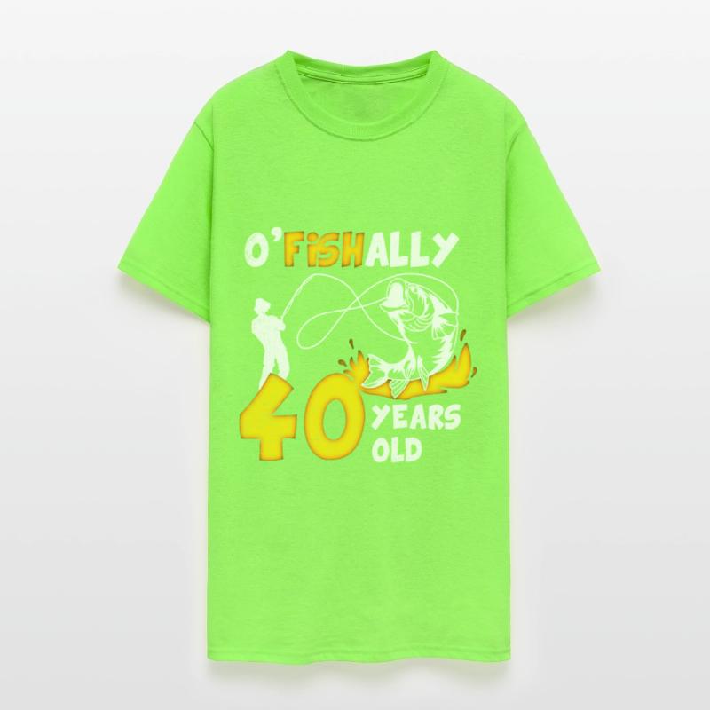 40th Birthday Fishing 1973 Vintage Fisherman Angle