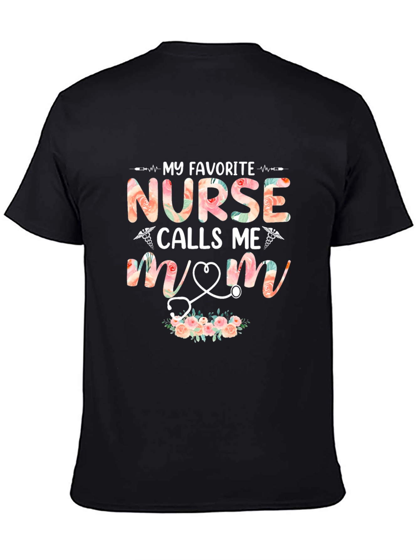 Nurse Mom T-Shirt Floral Nurse Tee