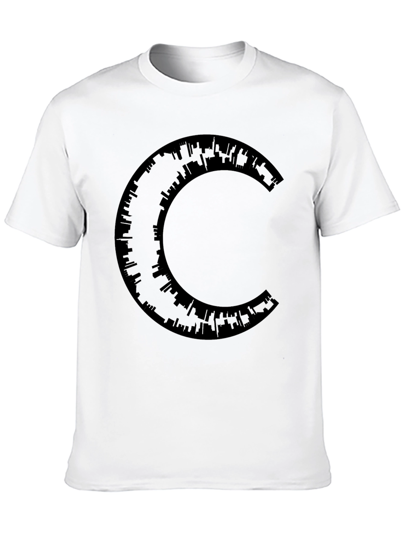 Skyline C Graphic Black T-Shirt