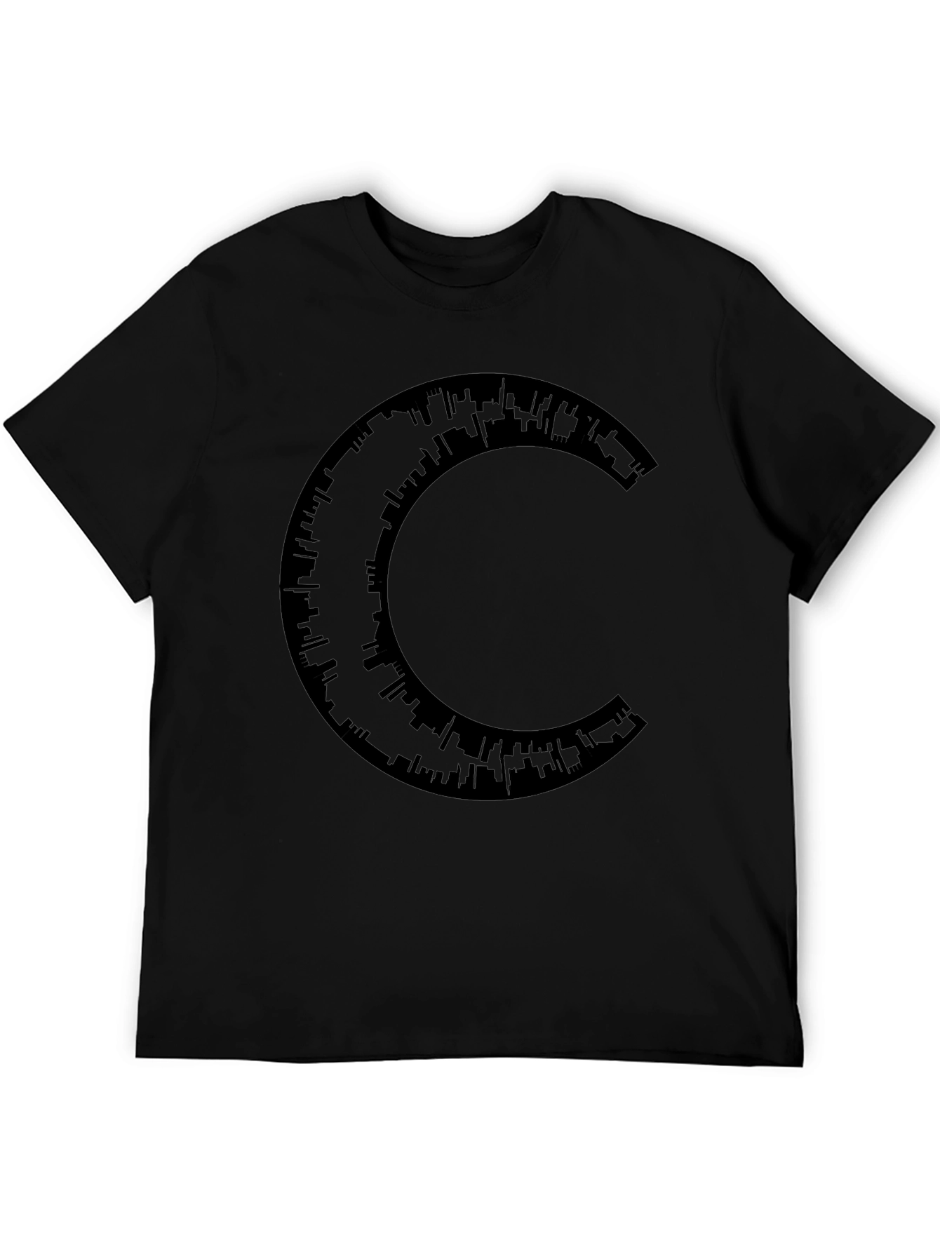 Skyline C Graphic Black T-Shirt