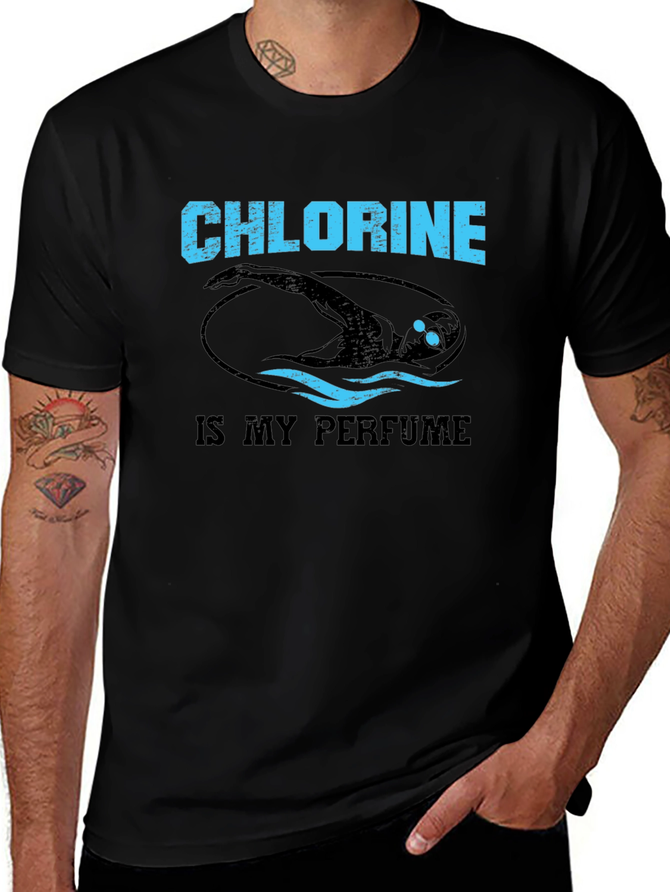 Chlorine is My Perfume Swimmer T-Shirt