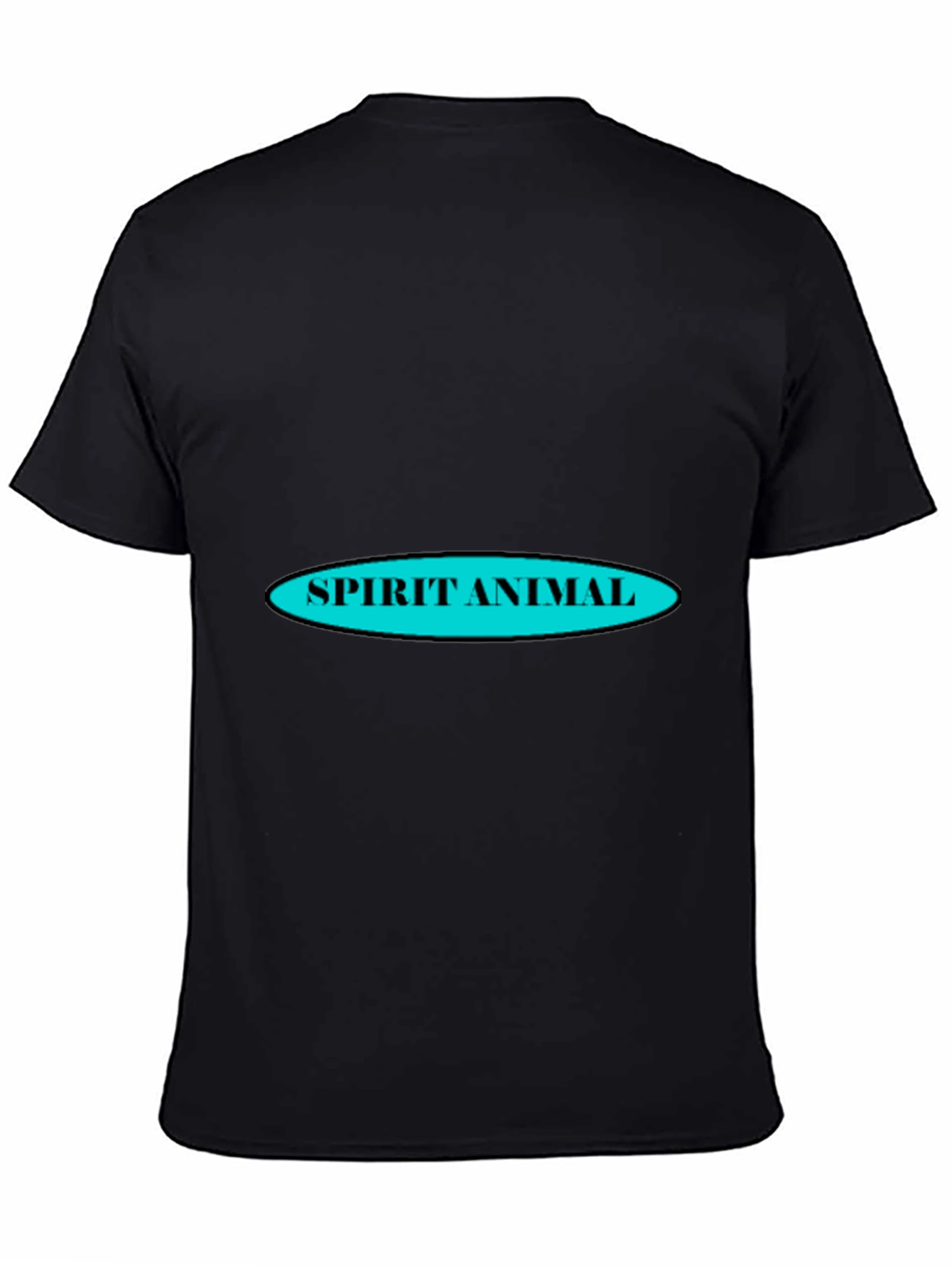 Spirit Animal Graphic Tee - Black Casual T-Shirt