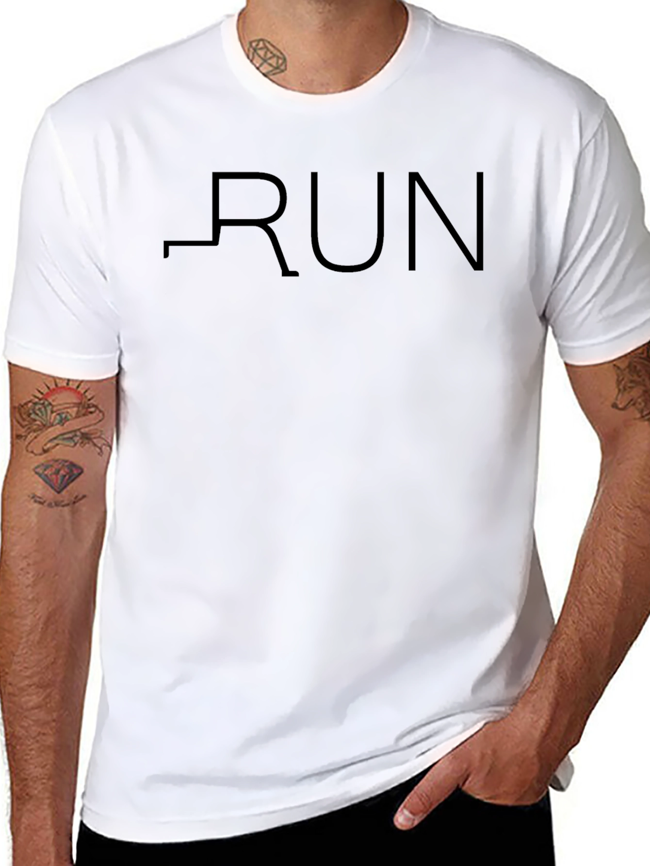 Run Graphic Tee - Stylish Athletic Apparel