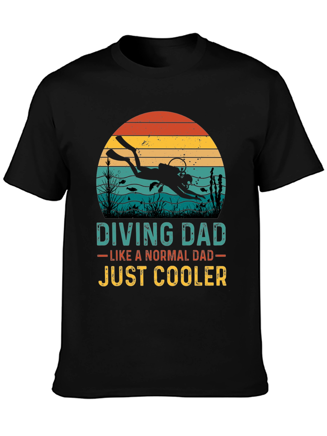 Diving Dad Graphic T-Shirt - Just Cooler