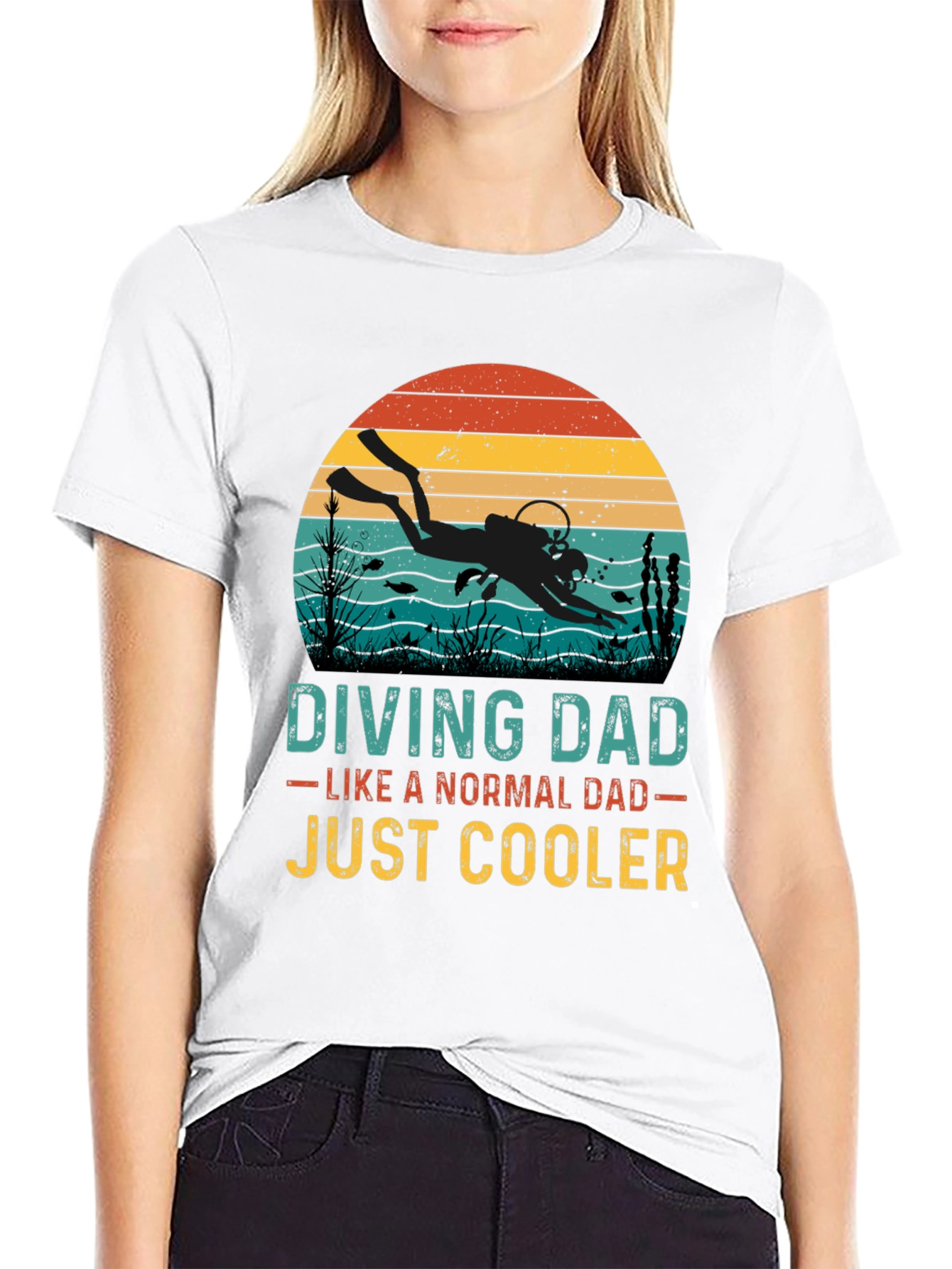 Diving Dad Graphic T-Shirt - Just Cooler