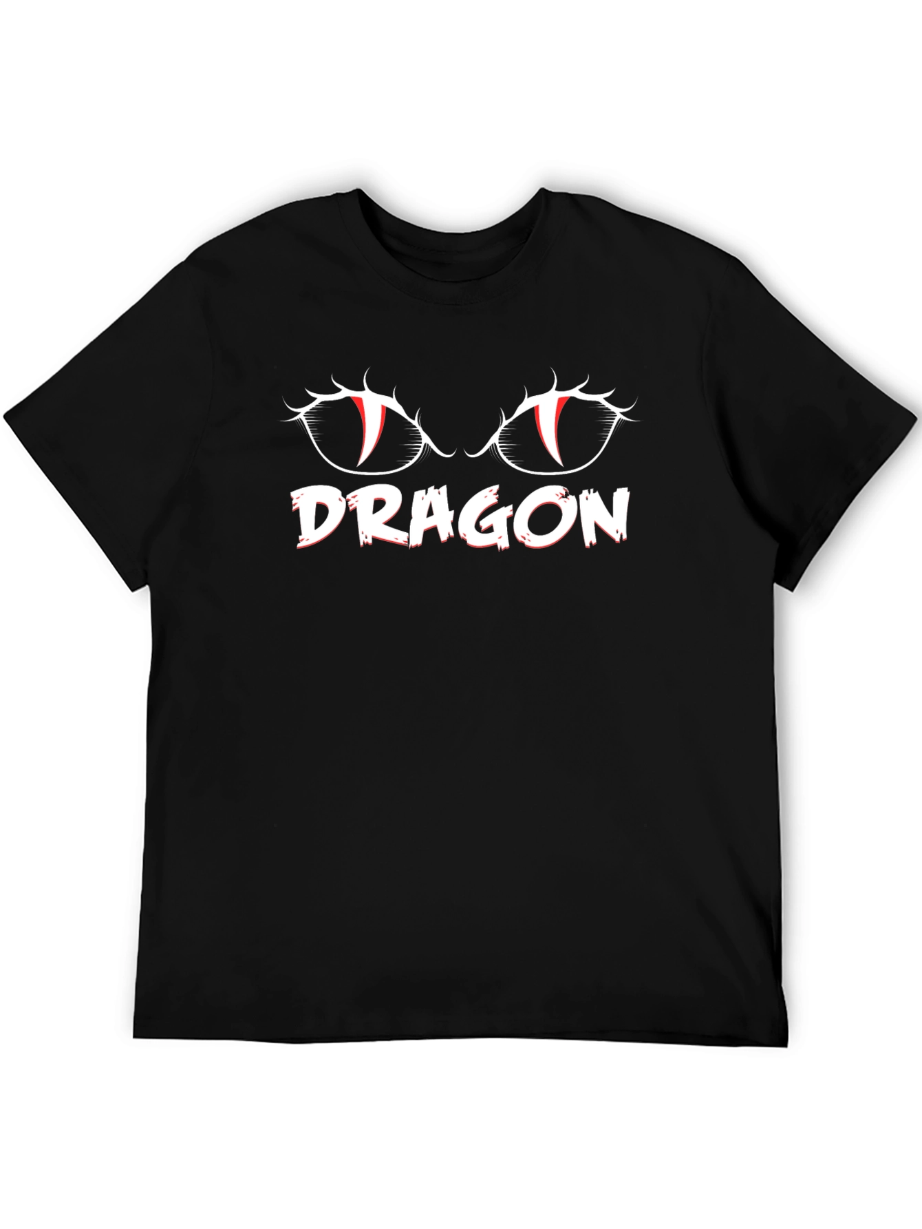 Dragon Eyes Graphic T-Shirt - Mens Black Tee