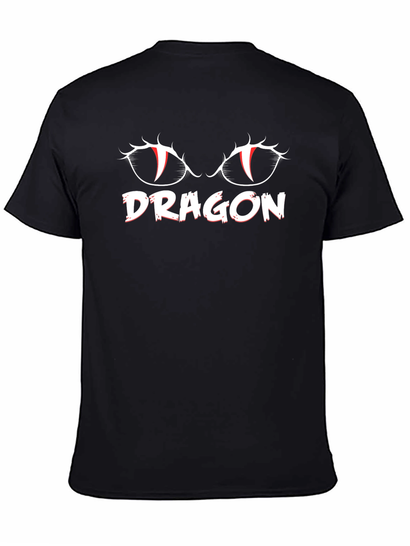 Dragon Eyes Graphic T-Shirt - Mens Black Tee