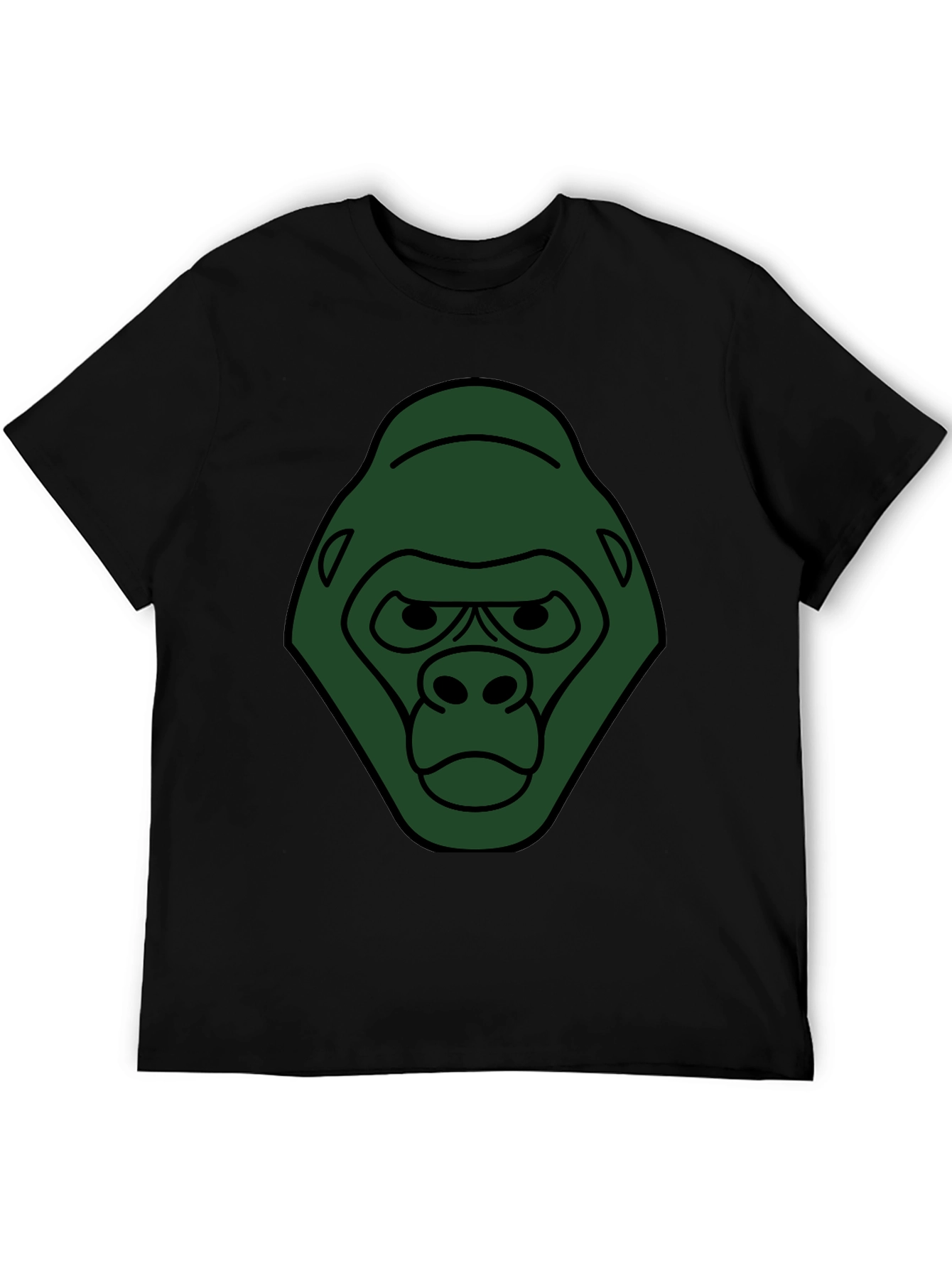 Gorilla Graphic Black T-Shirt - Unique Animal Tee