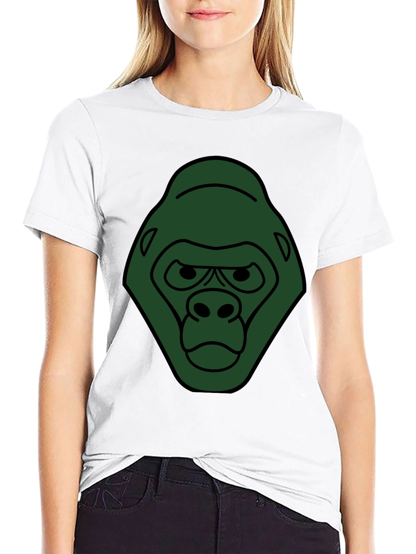 Gorilla Graphic Black T-Shirt - Unique Animal Tee