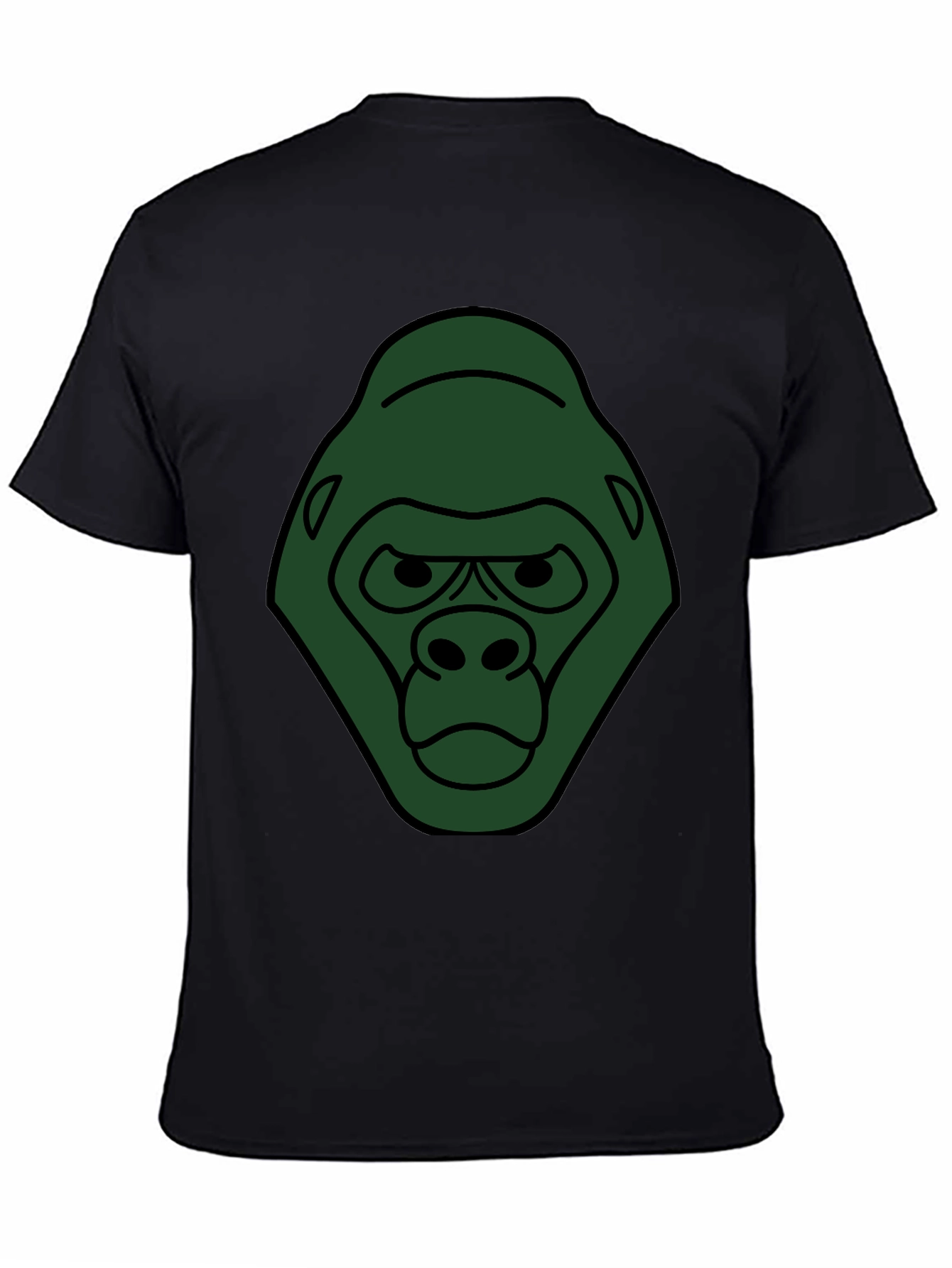 Gorilla Graphic Black T-Shirt - Unique Animal Tee