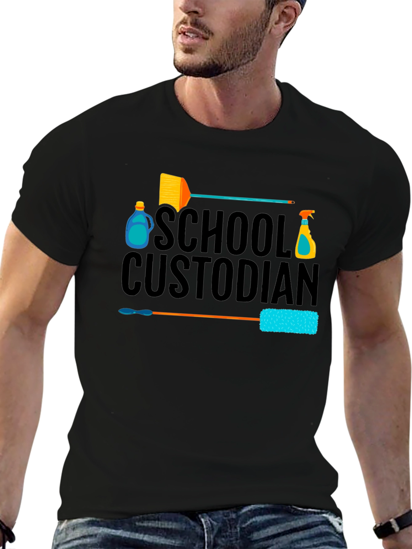 School Custodian Graphic T-Shirt