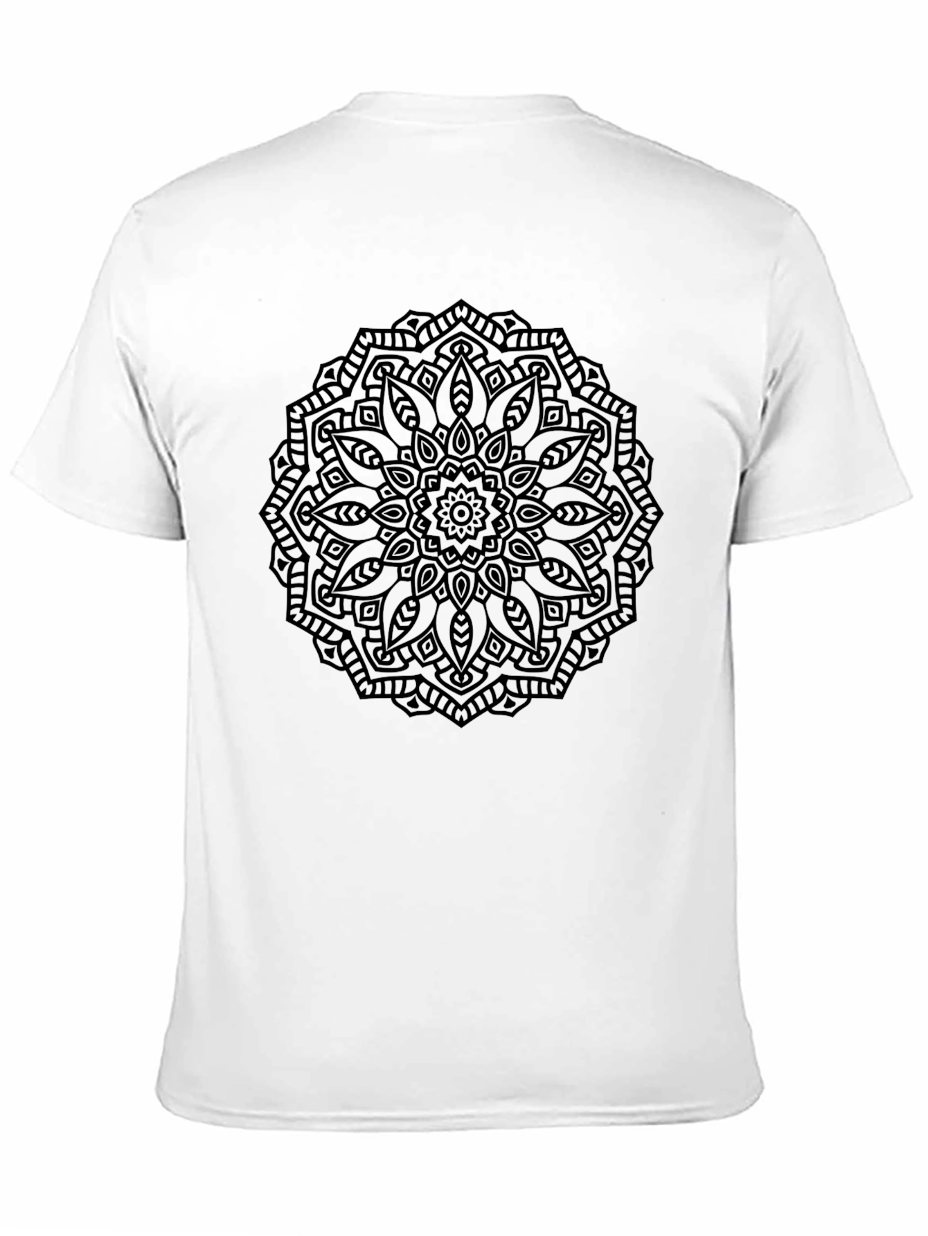 Black Mandala Graphic T-Shirt - Stylish Casual Wear