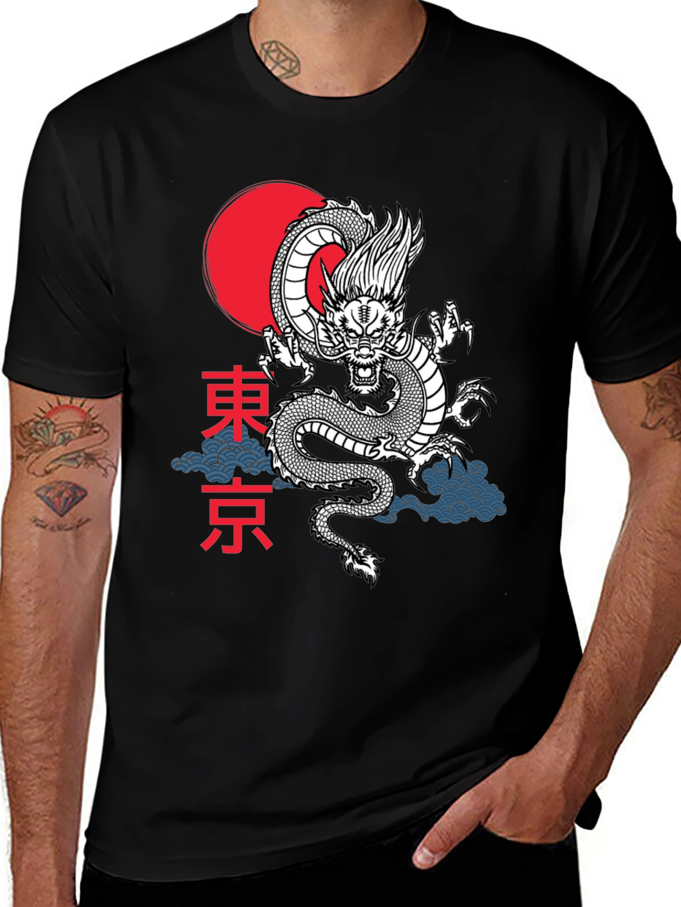 Dragon Tokyo Graphic Tee - Stylish Asian Inspired Design