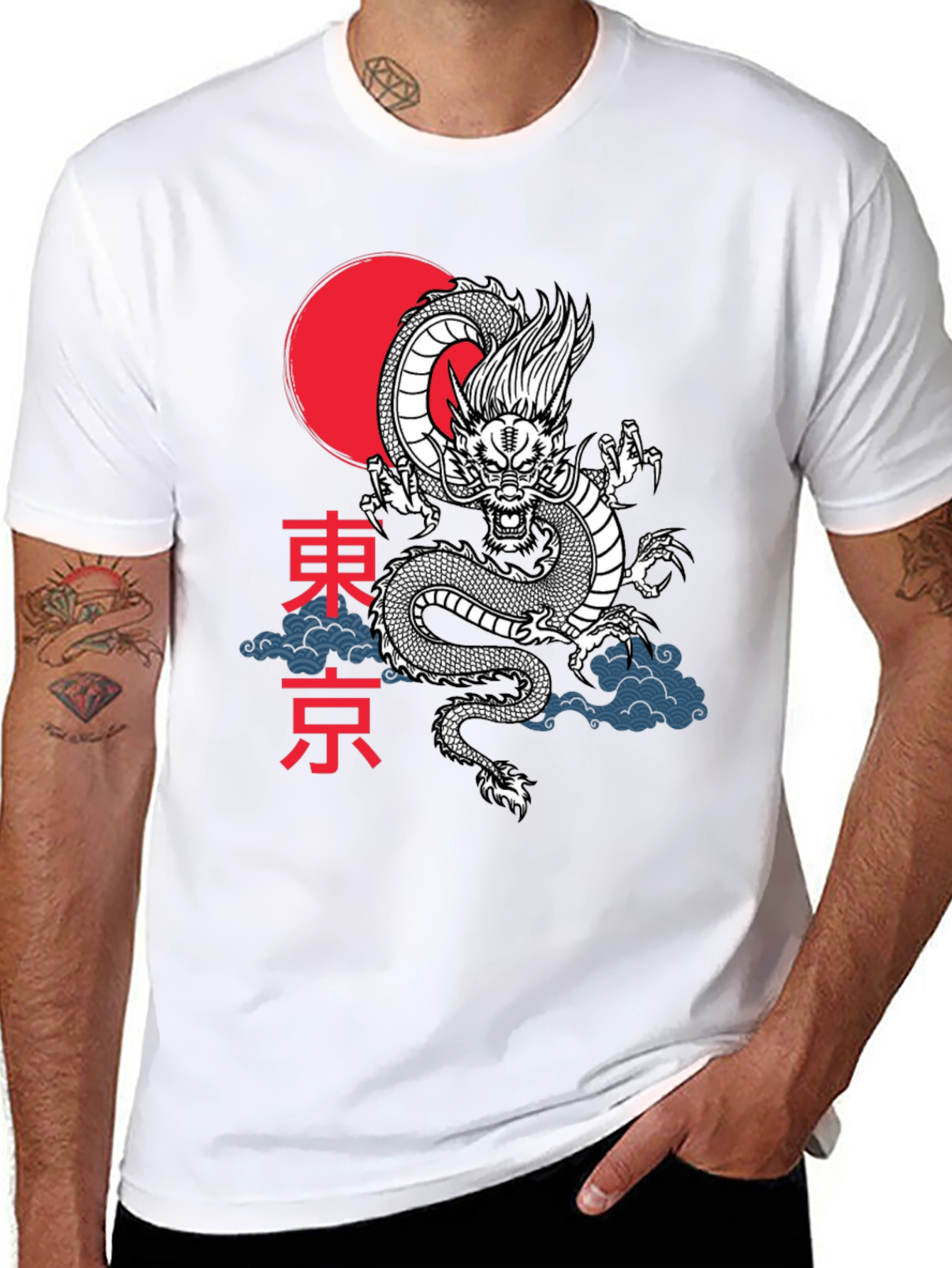 Dragon Tokyo Graphic Tee - Stylish Asian Inspired Design